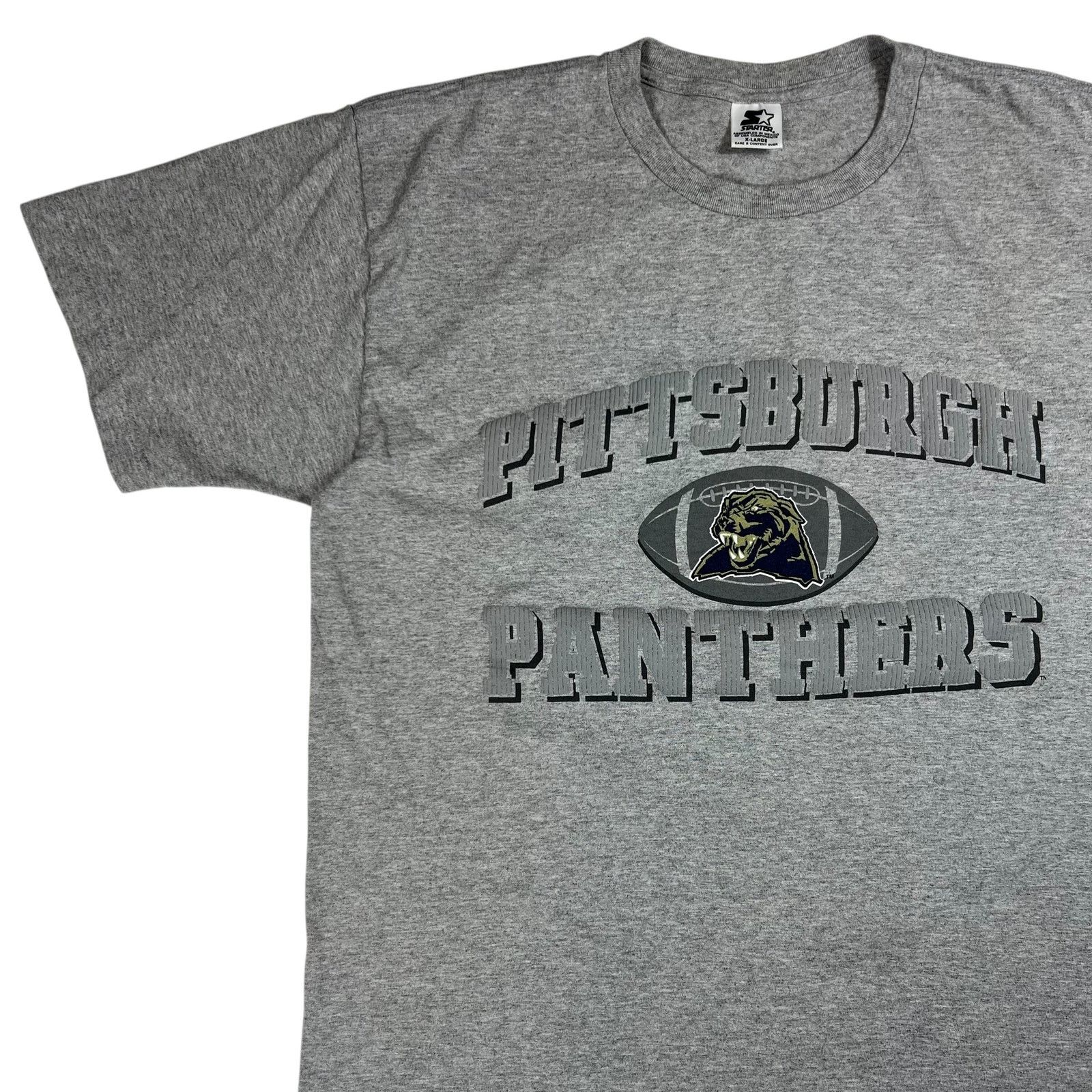Starter × Vintage 90s Starter Pitt Panthers Football University Pittsburgh tee Size US XL / EU 56 / 4 - 4 Thumbnail