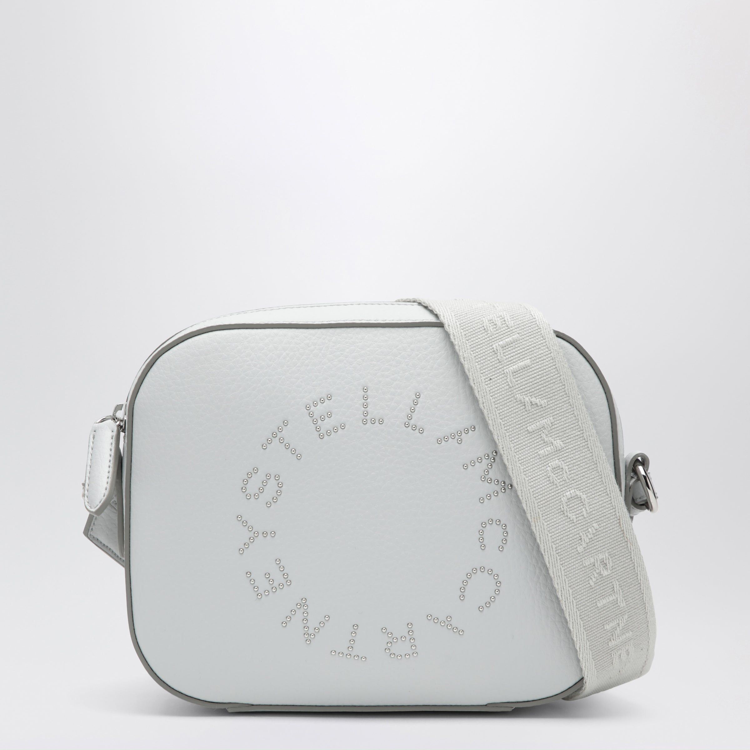 Stella McCartney Stella Mccartney Pearl Grey Camera Bag With Logo And Shoulder Strap Size ONE SIZE - 1 Thumbnail