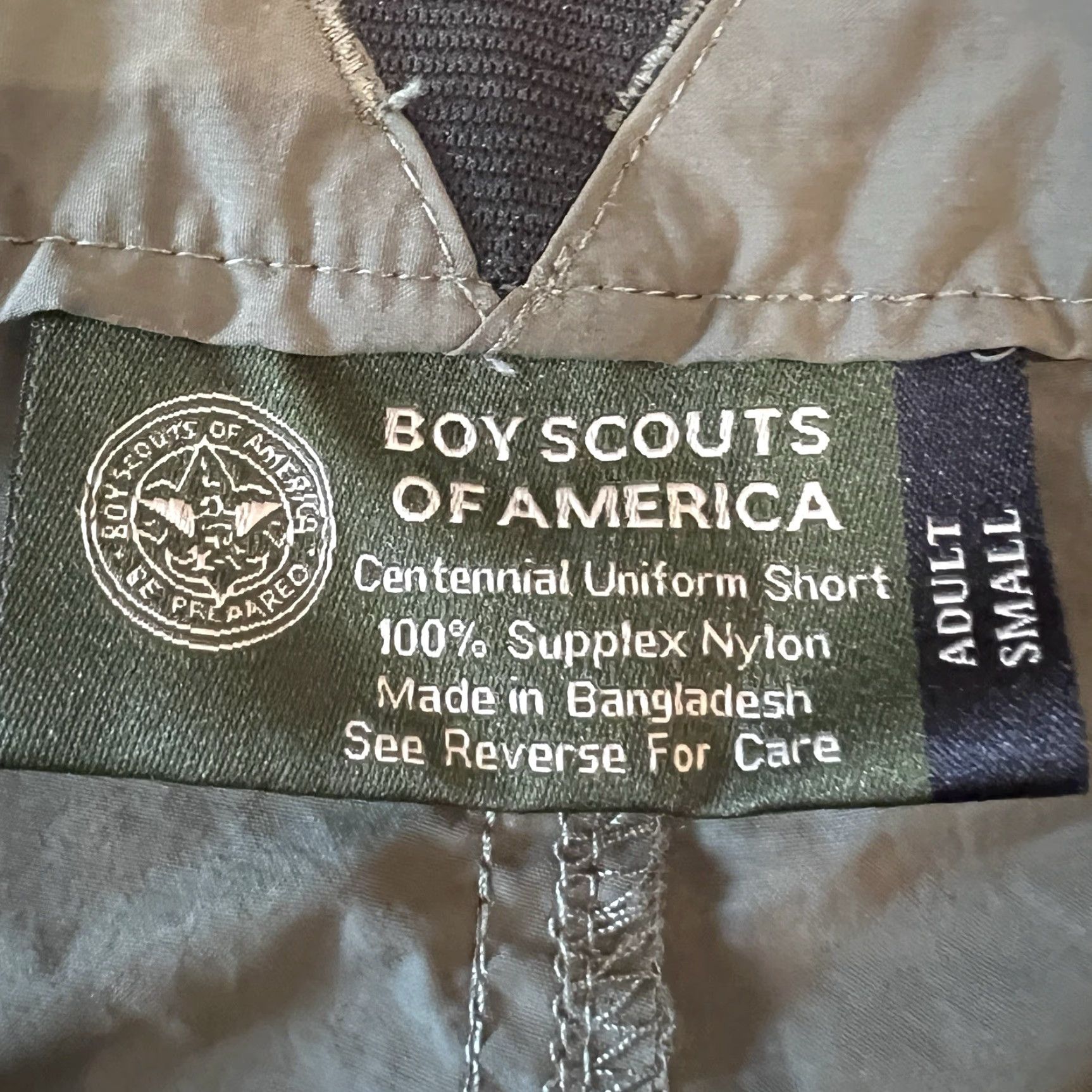 Vintage Boy Scouts of America Men's Small Green Centennial Nylon Uniform Shorts Size US 29 - 5 Thumbnail