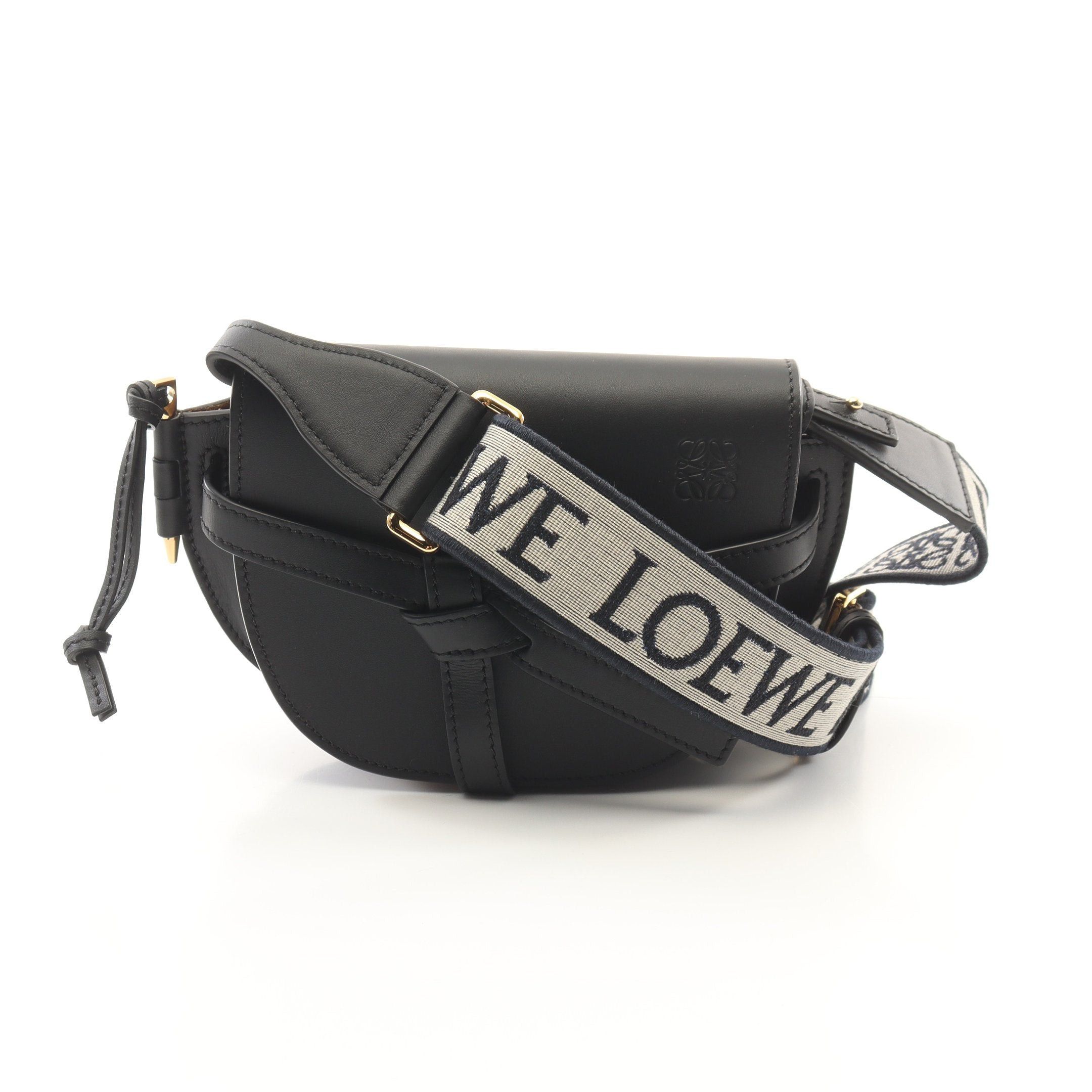 Loewe Gate Dual Bag Mini Shoulder Leather Black