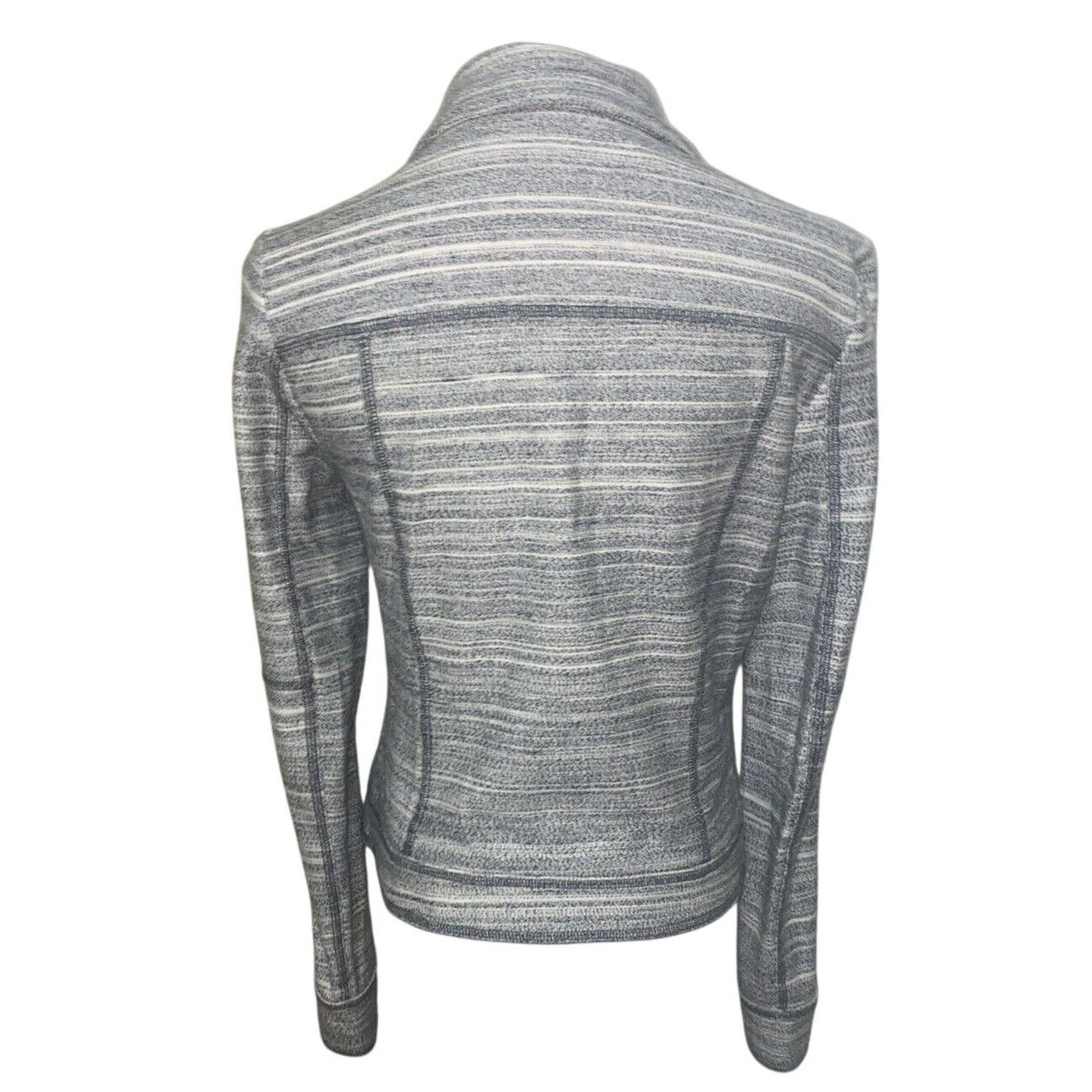 Anthropologie by Anthropologie Gray Asymmetrical Zip Moto Jacket XS Size XS / US 0-2 / IT 36-38 - 5 Thumbnail
