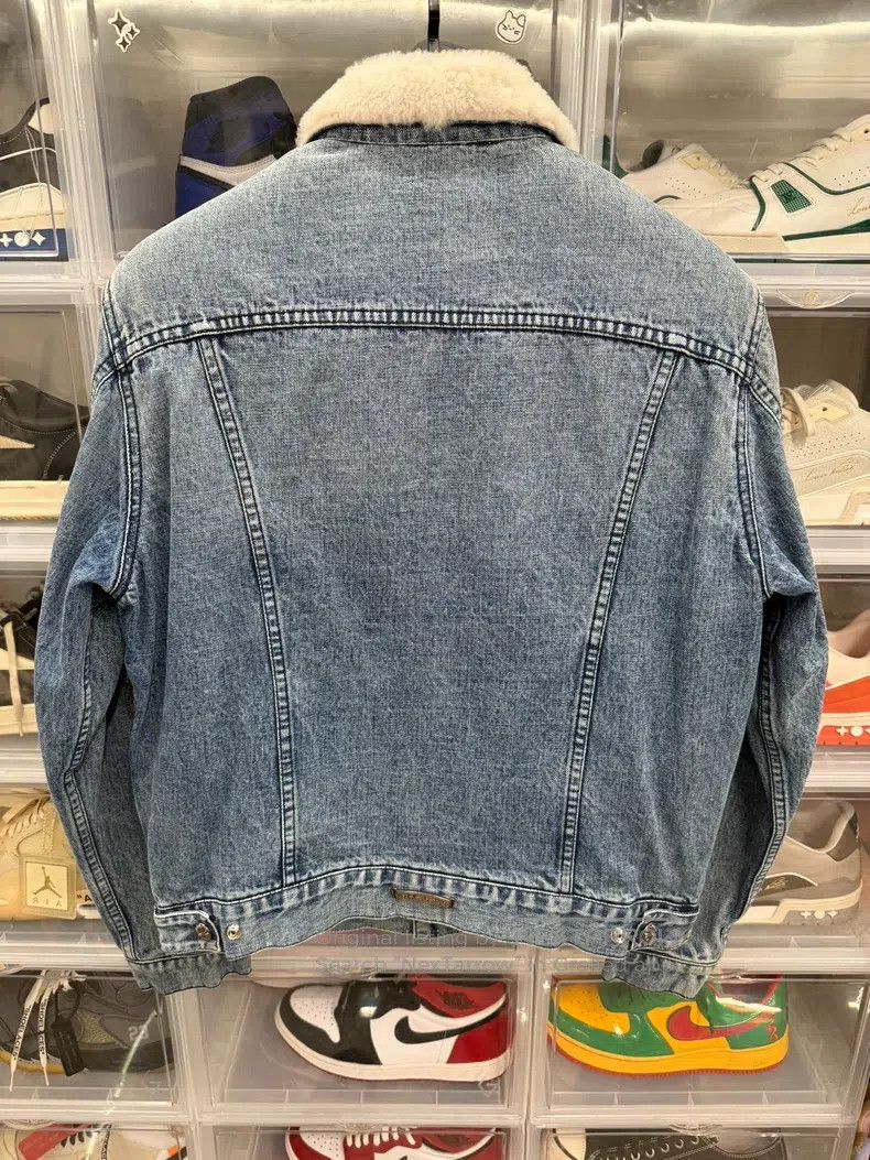 Chrome Hearts CHROME HEARTS Size S Lamb cashmere blue denim jacket Size US S / EU 44-46 / 1 - 4 Thumbnail