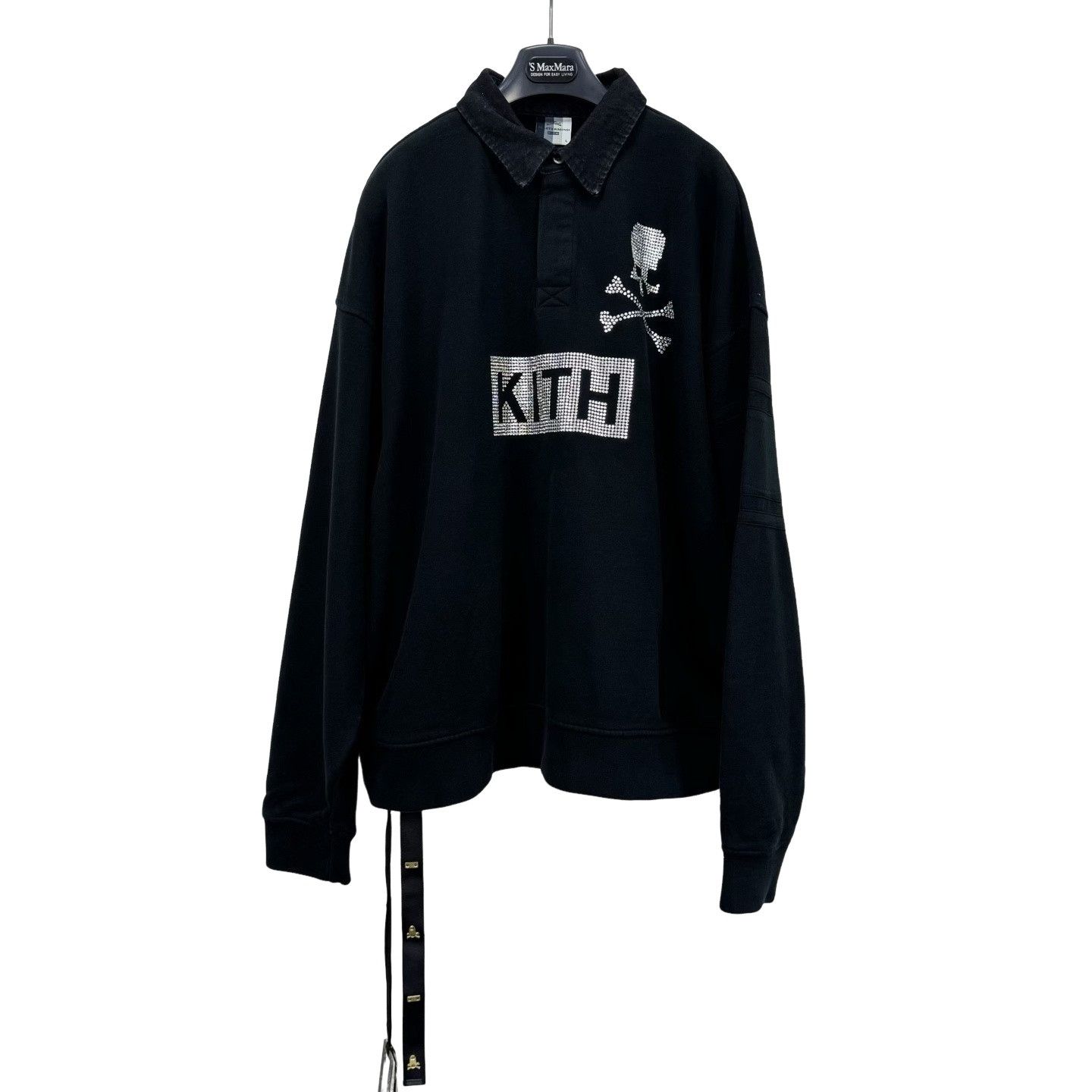 Mastermind Japan Kith x mastermind JAPAN Swarovski Skull Rugby Shirt L Size US L / EU 52-54 / 3 - 1 Thumbnail