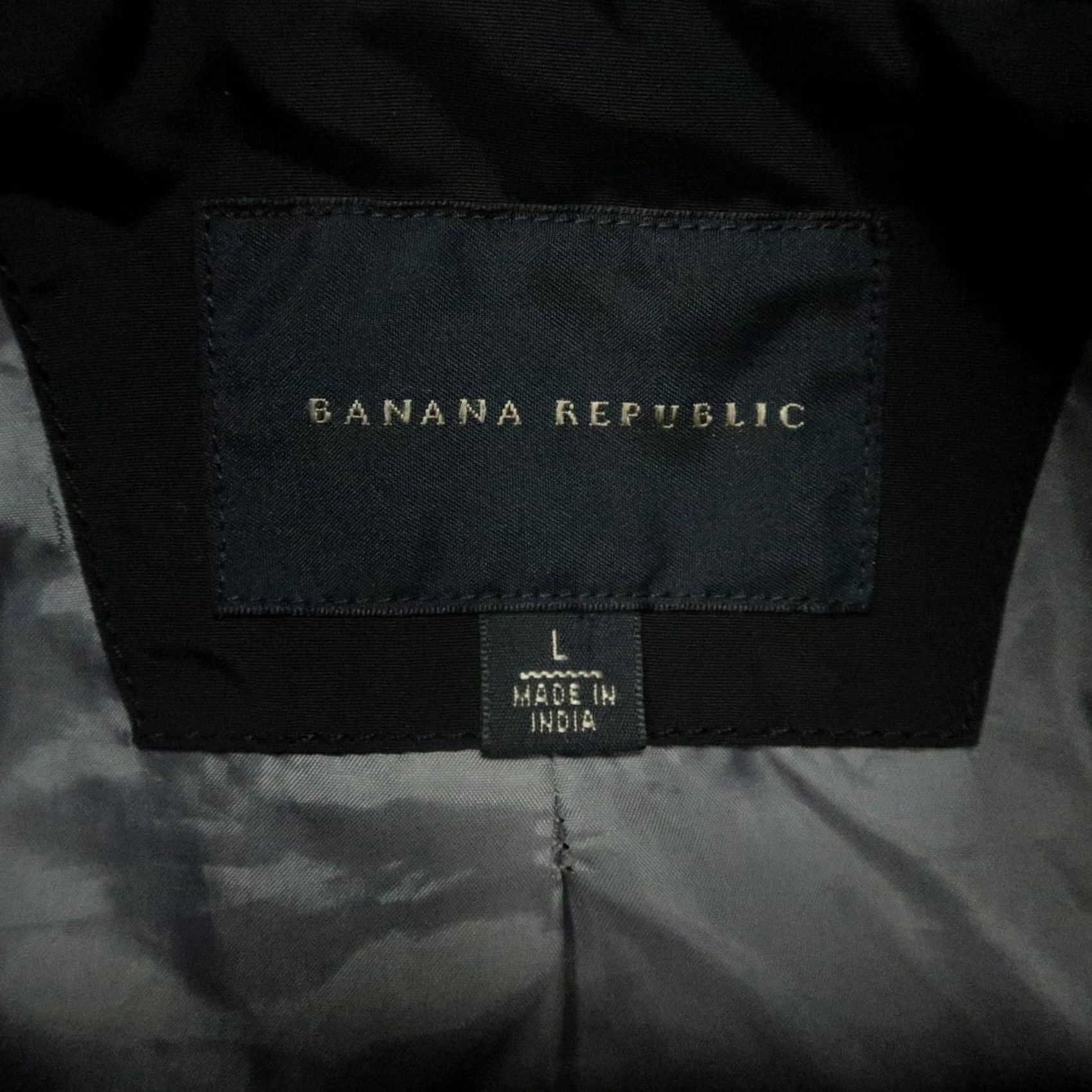 Banana Republic VINTAGE Banana Republic Jacket Mens L Black ST Nylon Moto Lined Full Zip Size US L / EU 52-54 / 3 - 3 Thumbnail