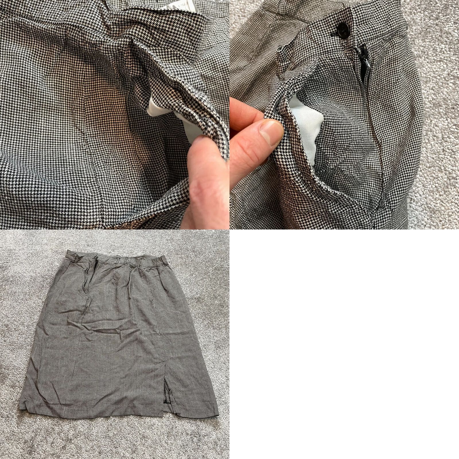Vintage VINTAGE JP Collections Skirt Womens 24 Black Gray Midi 100% Rayon Made in Japan Vintage Size 42" / US 20 - 8 Thumbnail