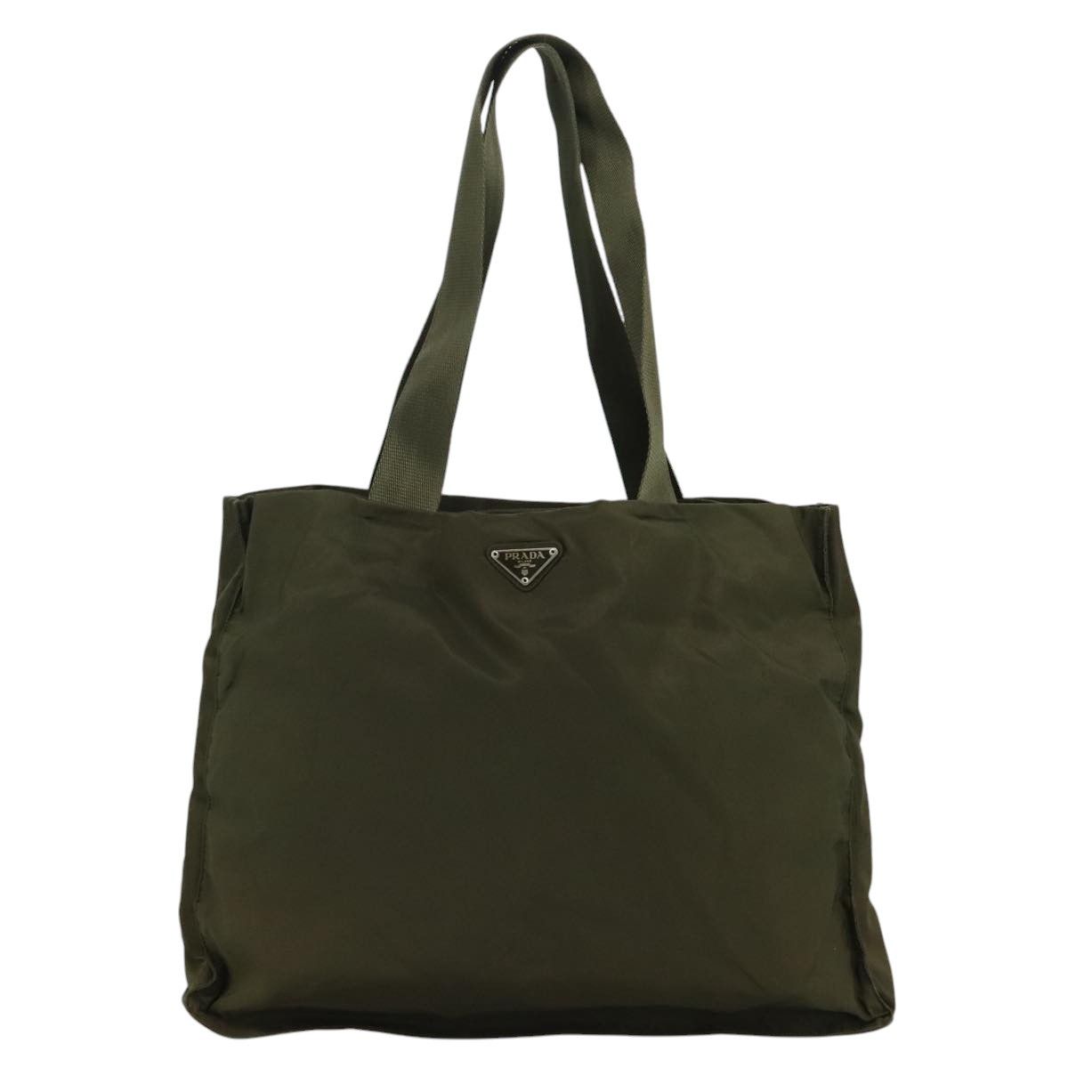 Prada Re-Nylon Khaki Synthetic Tote Bag (Pre-Owned) Size ONE SIZE - 1 Thumbnail