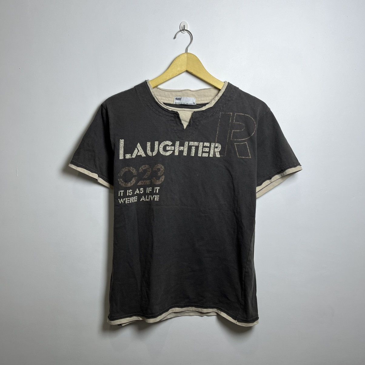 Le Grande Bleu (L.G.B.) Y2K Laughter Double Layer Japanese Tee Size US M / EU 48-50 / 2 - 1 Thumbnail