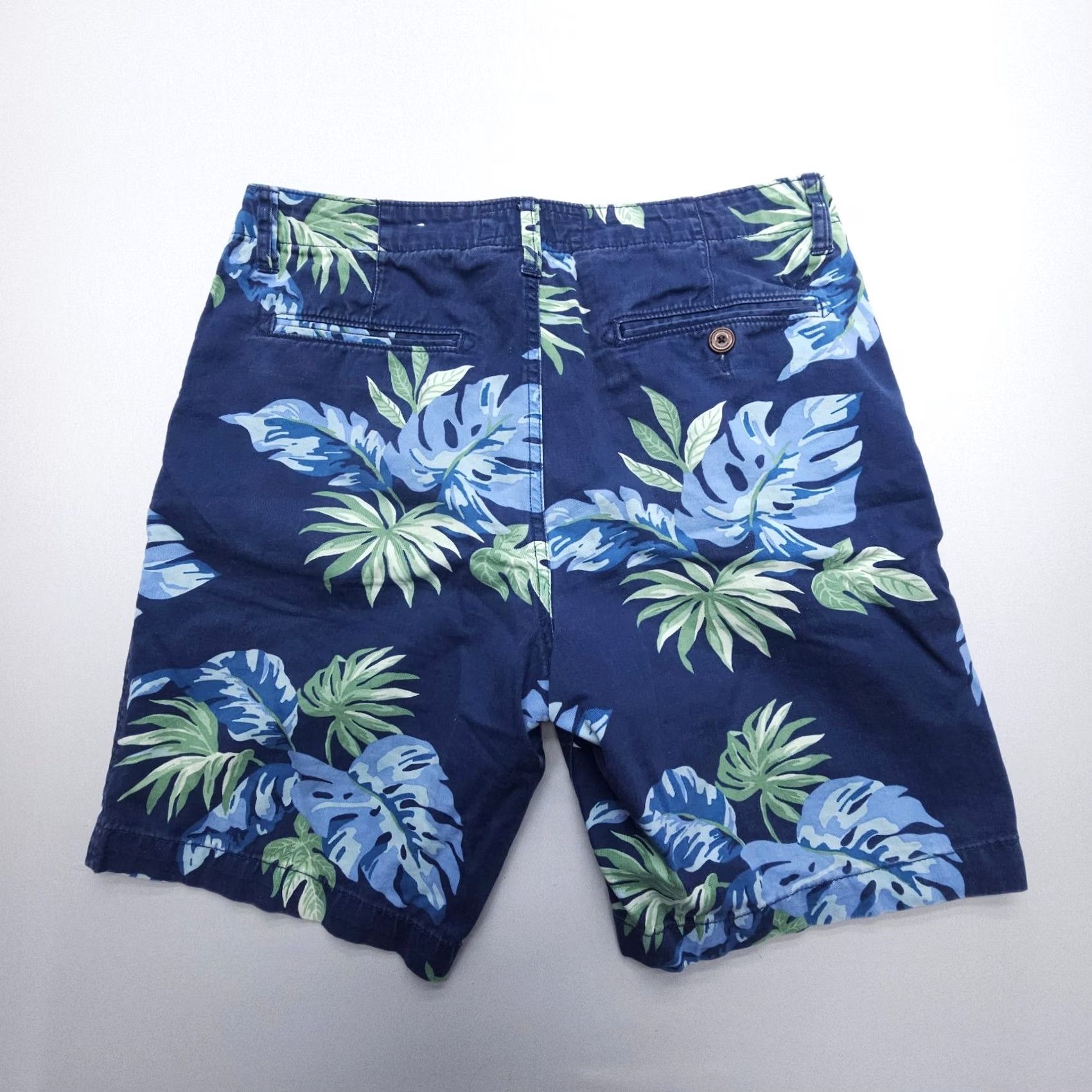 American Eagle Outfitters American Eagle Outfitters Shorts Mens 33 x 9 Floral Chino Tropical Cotton Twill Blue 9 in Inseam Casual Beaching Vintage No Size US 33 - 2 Thumbnail