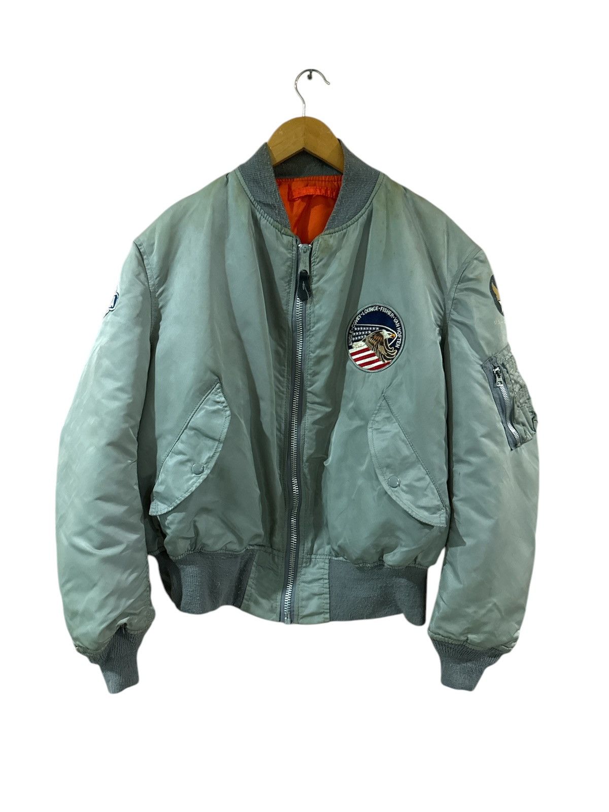 Alpha Industries × Vintage 🇺🇸 Vintage Alpha Industries Flyers Jacket Bomber Size US XL / EU 56 / 4 - 1 Thumbnail