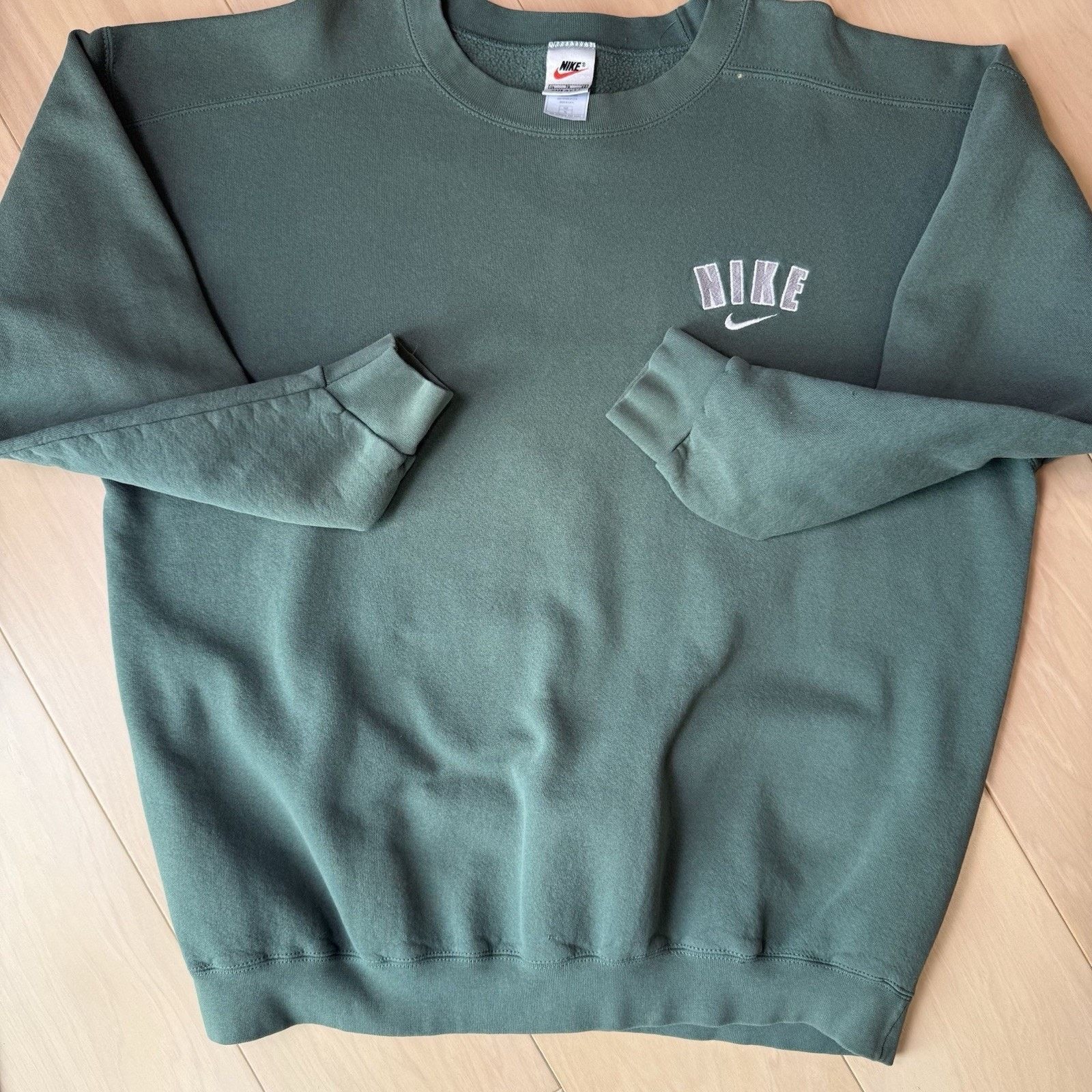 Nike Vintage Nike Sweatshirt XL Green 90s Made in USA Fleece Size US XL / EU 56 / 4 - 5 Thumbnail