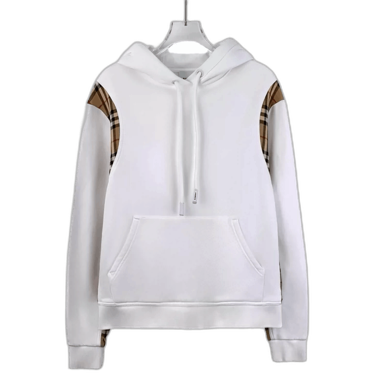 Burberry Burberry White Hooded Long Sleeve Sweatshirt Size S / US 4 / IT 40 - 1 Thumbnail