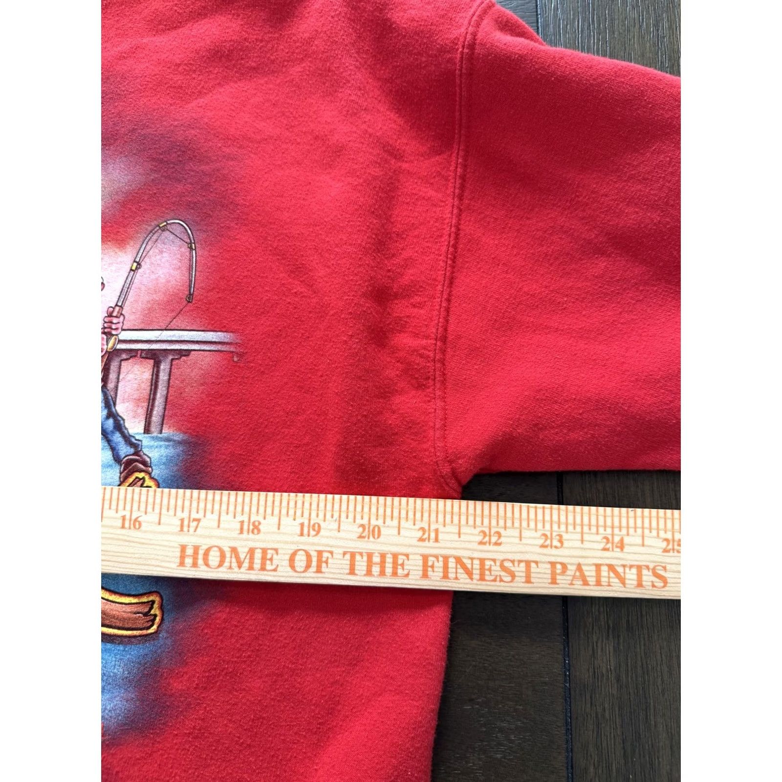 Gildan Hoodie Mens Large Red Full Zip Graphic Port Orange FL Fishing Our Deck Down Under Size US L / EU 52-54 / 3 - 4 Thumbnail