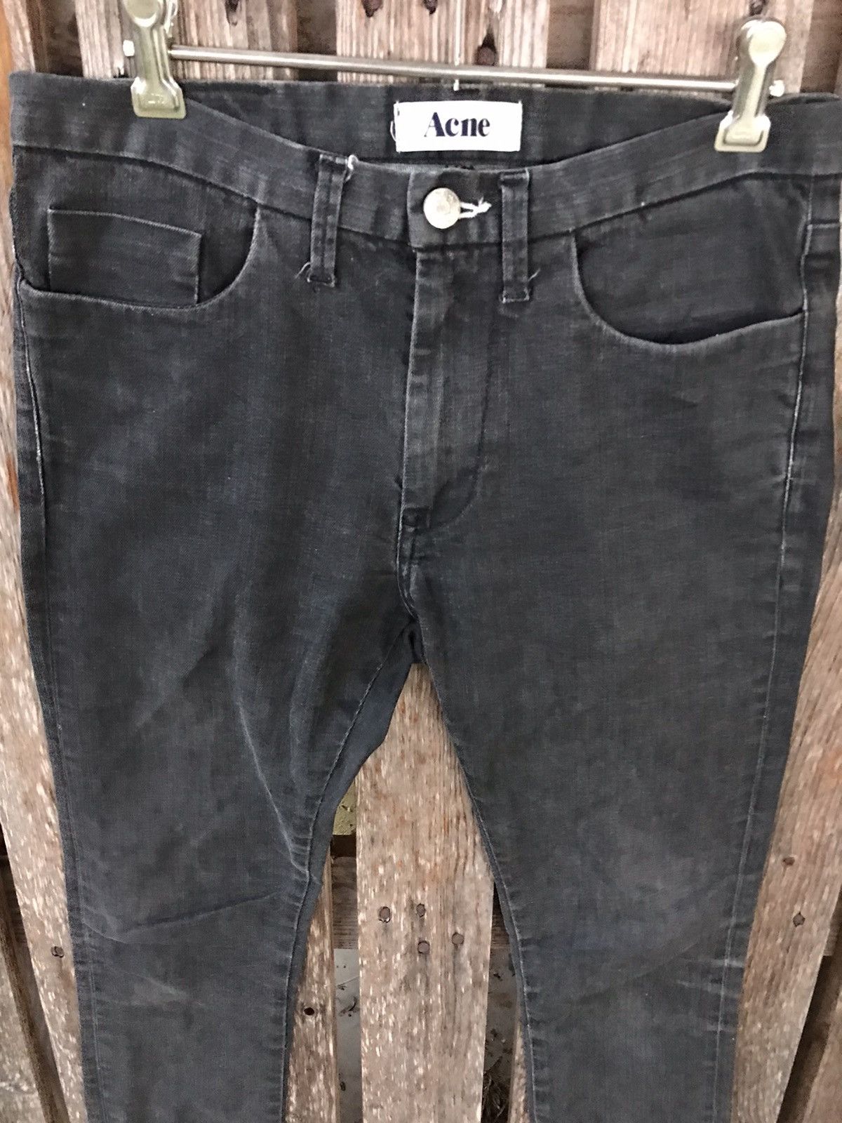 Acne Studios Acne Studios Snake Razor Black Skinny Denim Size US 30 / EU 46 - 3 Thumbnail