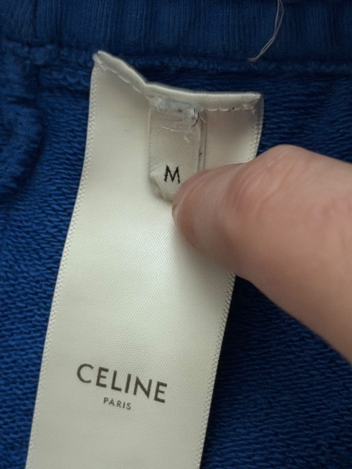 Celine Celine Blue Classic Logo Sweatpants Size US 32 / EU 48 - 6 Thumbnail