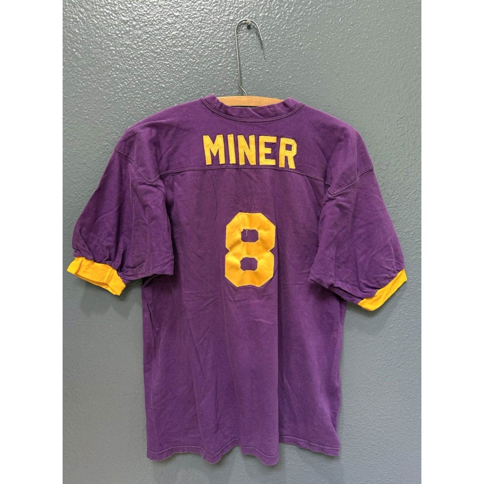 Russell Athletic VINTAGE Russell Athletic Gold Label Purple Cotton Ringer Tee Shirt L Fiji 1970s Mens Boys Shirts Sportswear Beach Size US L / EU 52-54 / 3 - 5 Thumbnail