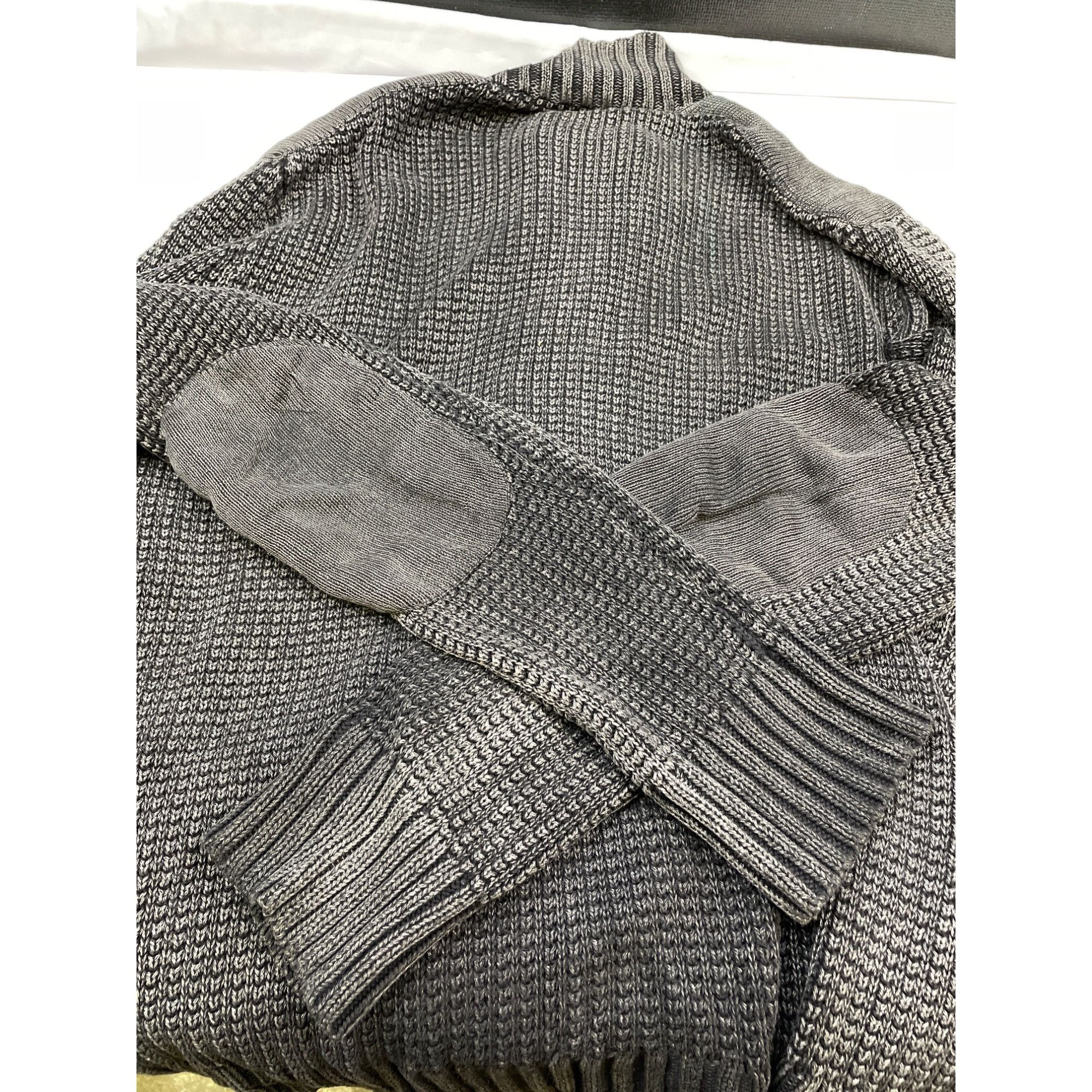Express Express Men's Charcoal Gray Knitted/Zip up/Button Sweater SK Size US M / EU 48-50 / 2 - 5 Thumbnail