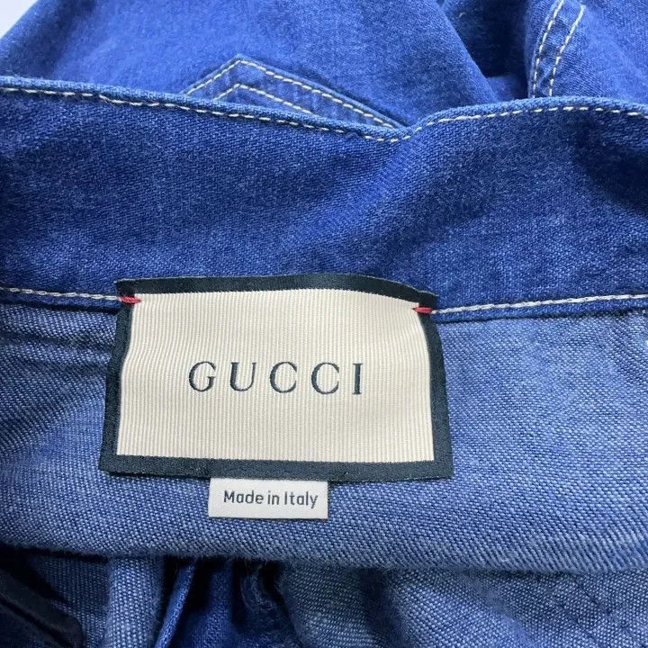 Gucci Gucci Canvas Cuffed Straight-Leg Jeans for Women-2507 Size 26" / US 2 / IT 38 - 2 Thumbnail