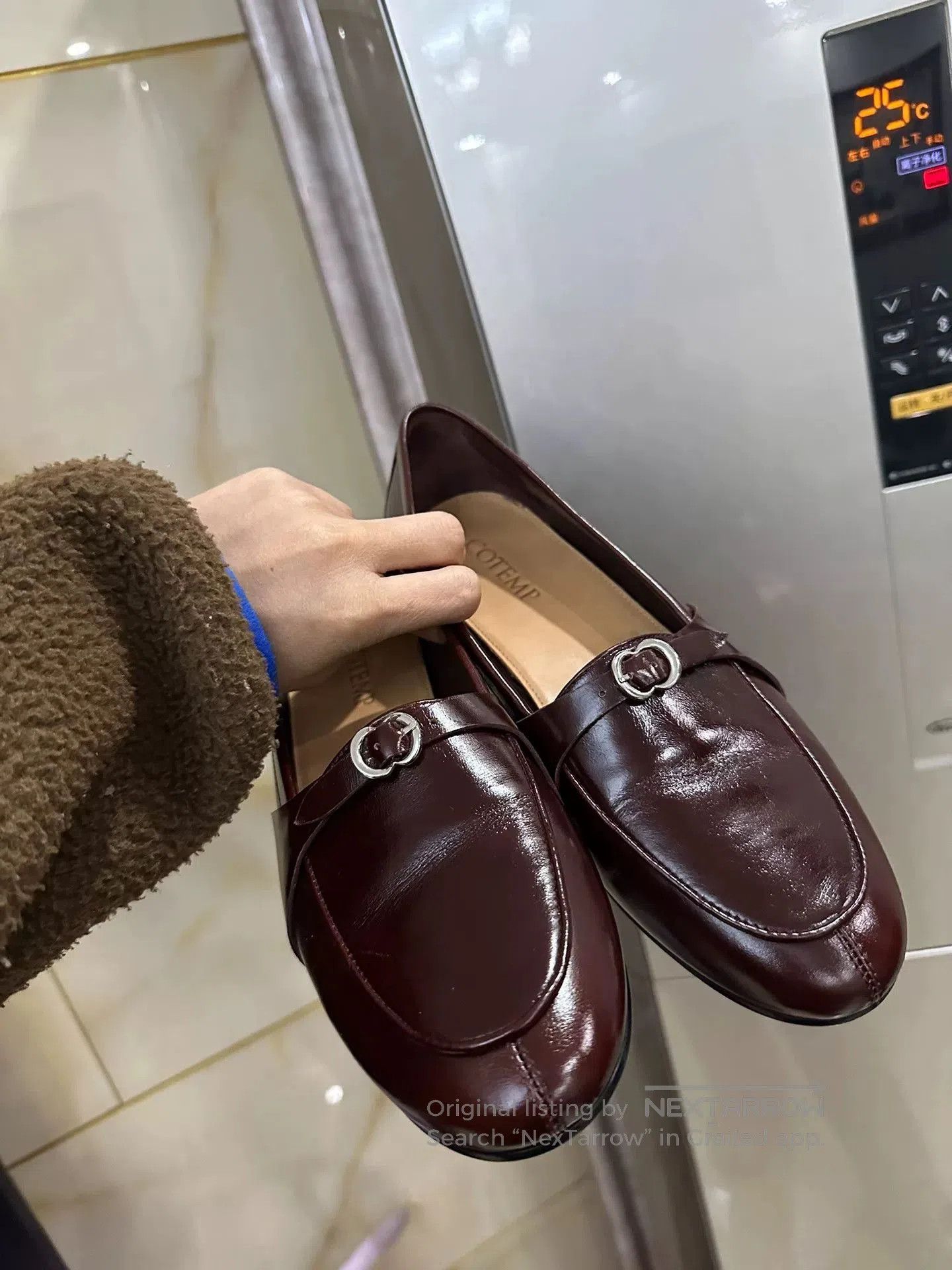 Japanese Brand Stylish Brown Loafers for Women. Size US 6 / IT 36 - 7 Thumbnail