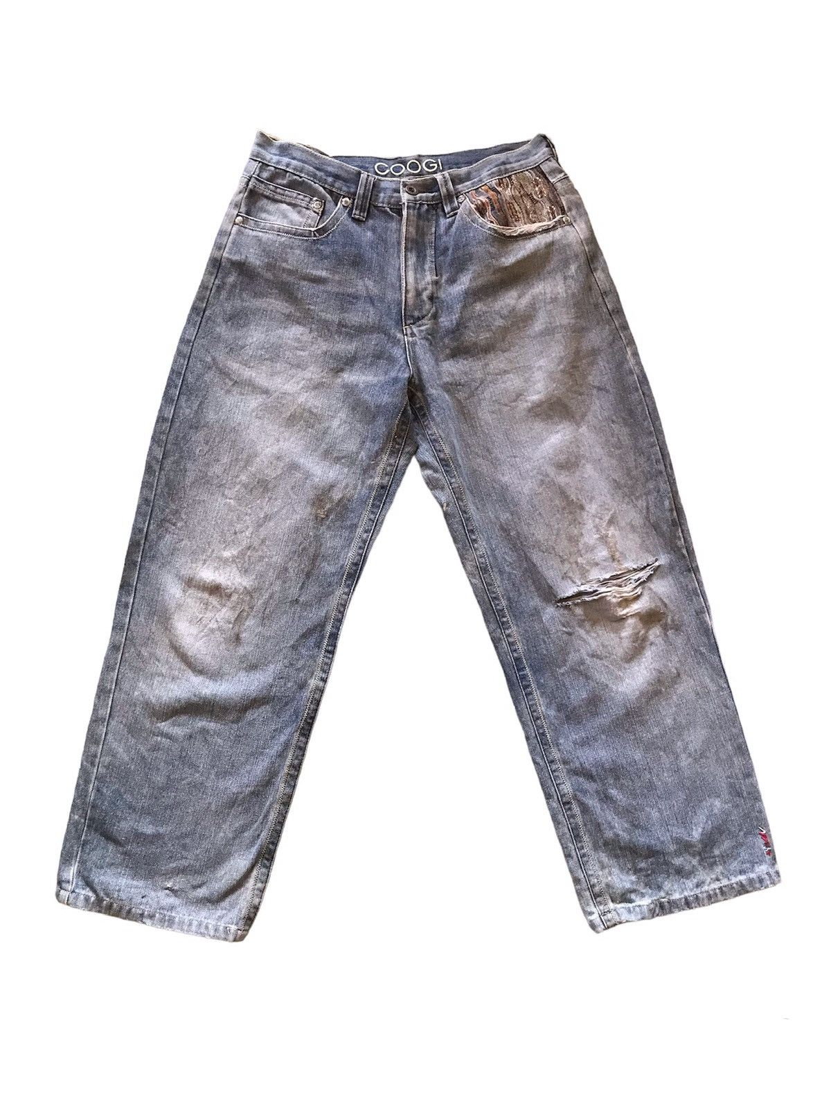 Coogi Coogi Baggy Distressed Ripped Jean Size US 34 / EU 50 - 1 Thumbnail