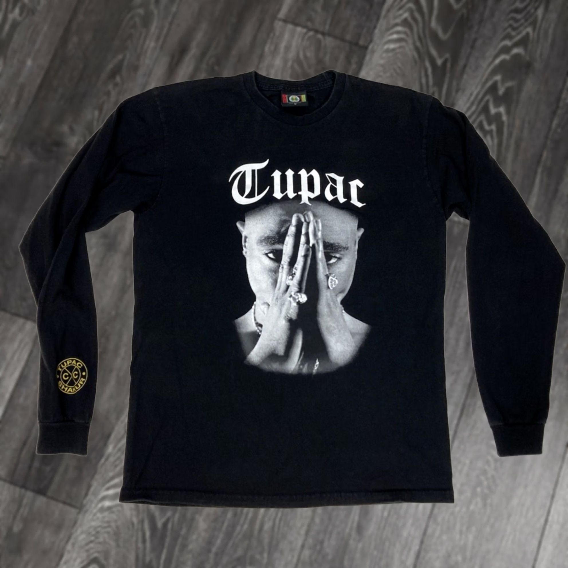 Vintage Cross Colours 2pac Tupac Shakur Retro Graphic T-shirt Men Medium Black Music Size US M / EU 48-50 / 2 - 1 Thumbnail