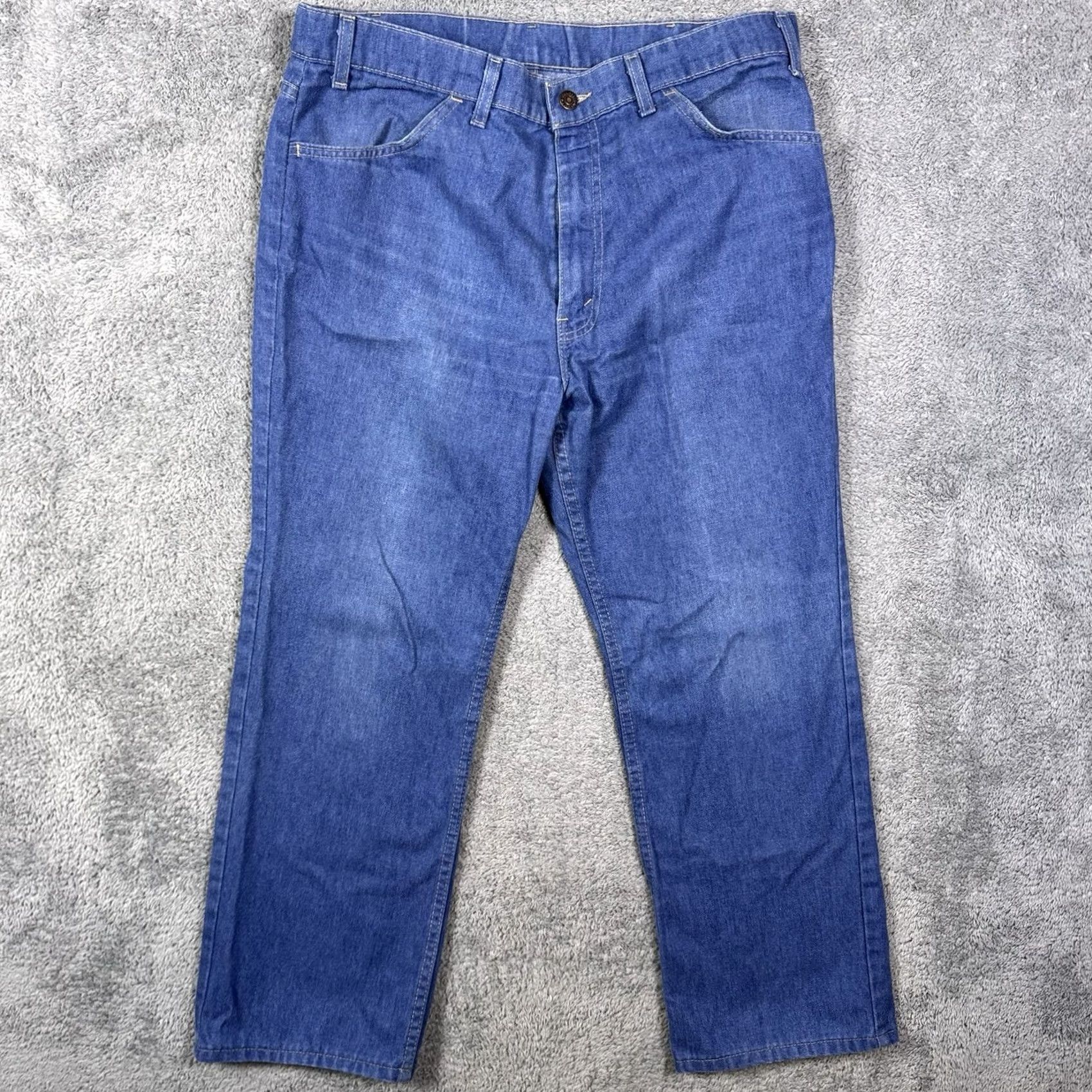Levi's Vintage Orange Tab Levis Jeans Mens 36x27 Bootcut USA Made Denim 1988 80s 405 - 90s Size US 36 / EU 52 - 3 Thumbnail