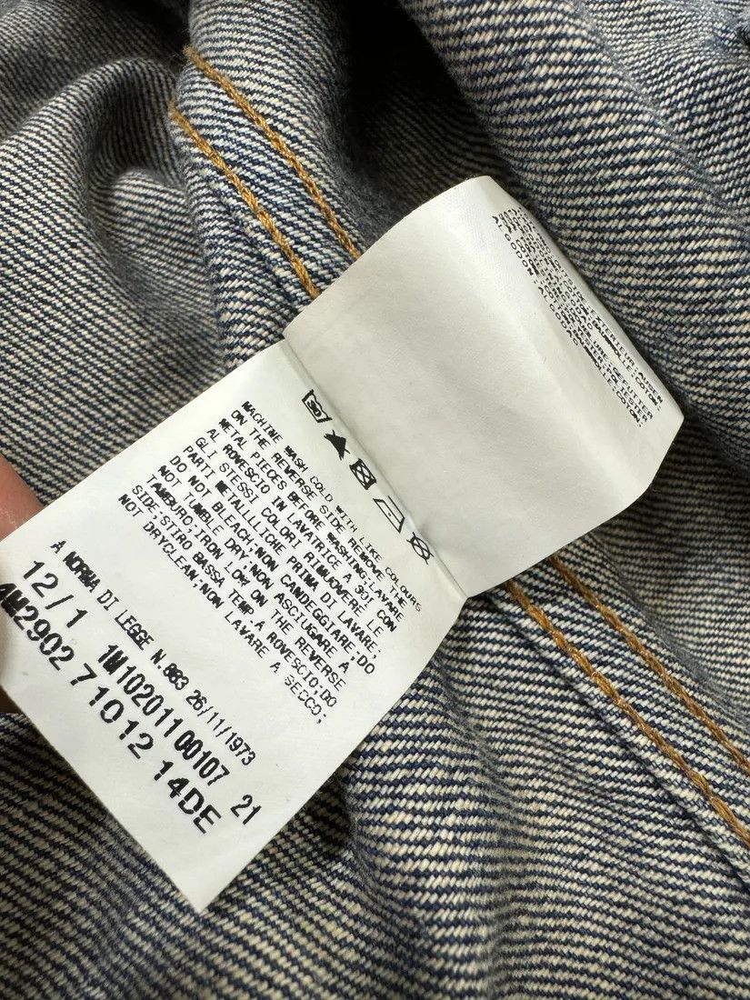 Designer × Pierre Balmain × Vintage SS2012 Pierre Balmain Winner Pins Faded Denim Jacket Size US M / EU 48-50 / 2 - 8 Thumbnail