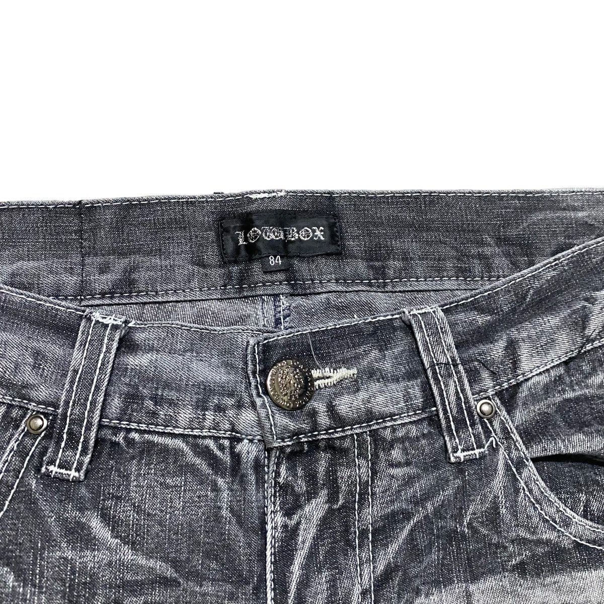 Japanese Brand Japanese Brand Lowbox Crust Distressed Denim Jeans Acidwash Size US 32 / EU 48 - 6 Thumbnail
