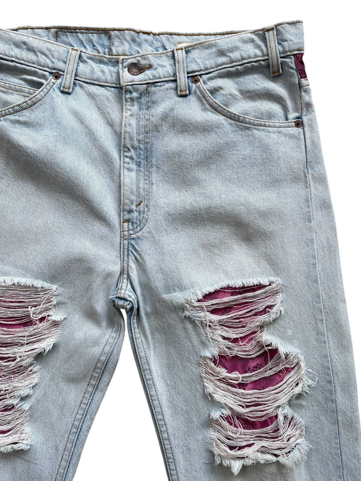 Levi's Vintage Clothing Vintage Levis 1 of 1 Reworked Destroyed Denim Size US 33 - 9 Thumbnail