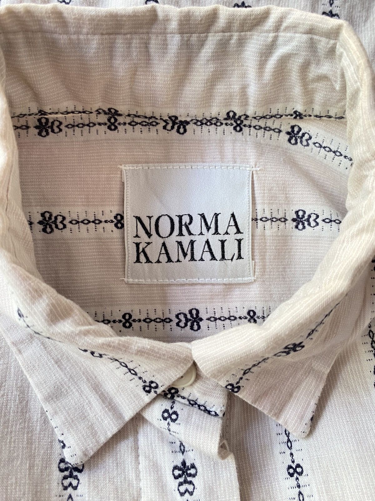 Norma Kamali NORMA KAMALI Striped Angled-Hem Shirt Size L / US 10 / IT 46 - 3 Thumbnail