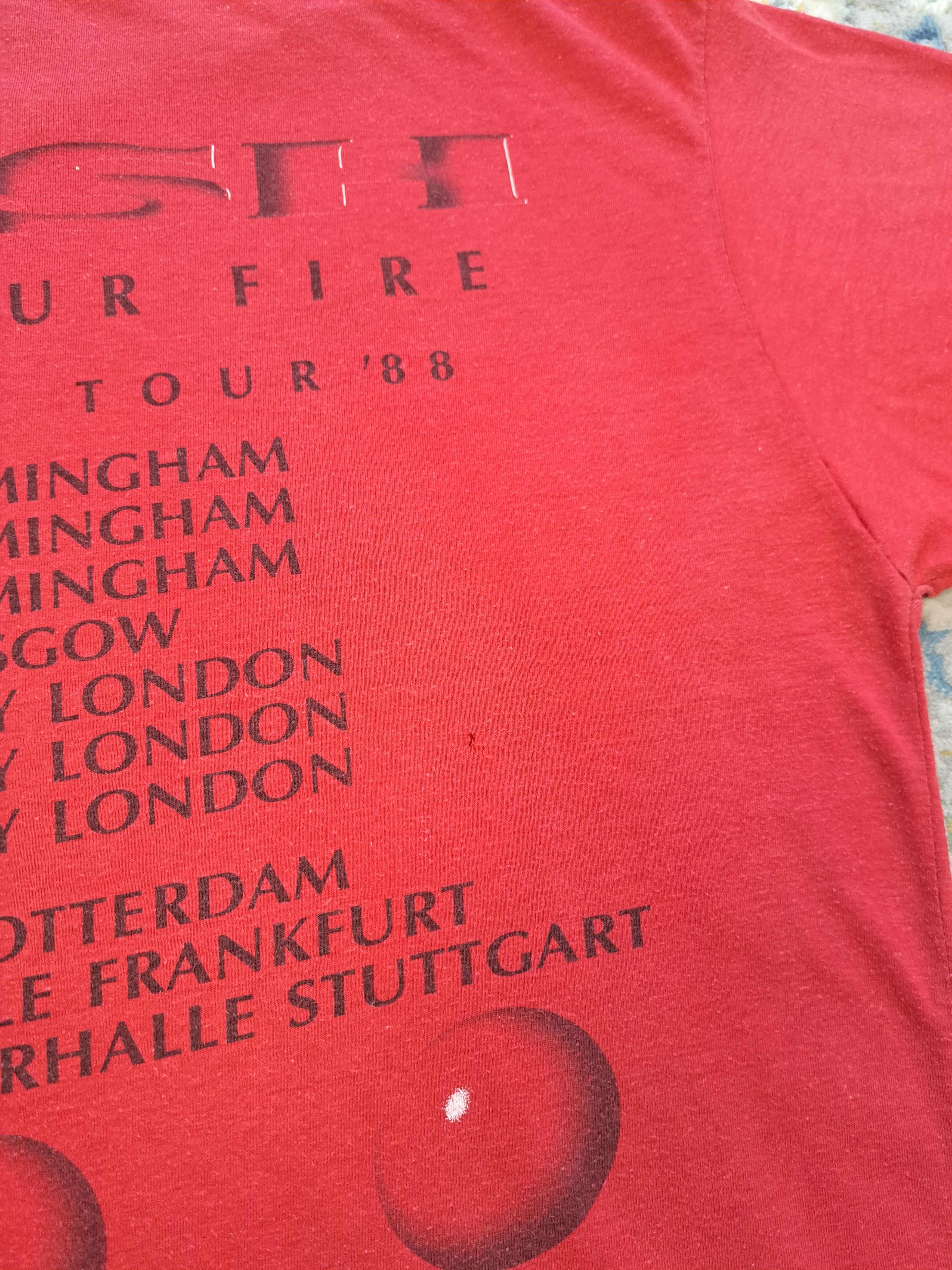 Band Tees Vintage 1988 Rush Hold Your Fire Tour Tee Hard Rock Metal Size US L / EU 52-54 / 3 - 11 Thumbnail