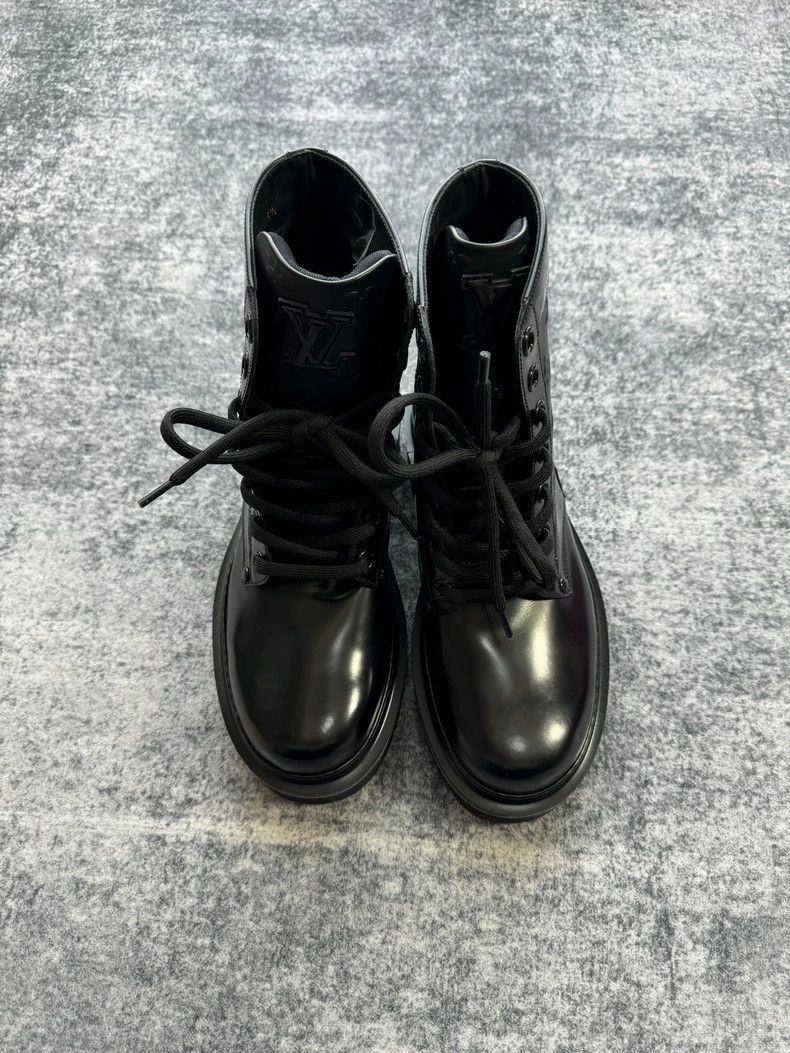Louis Vuitton Louis Vuitton Black Logo Short Boots -2505 Size US 5.5 / EU 38 - 8 Thumbnail
