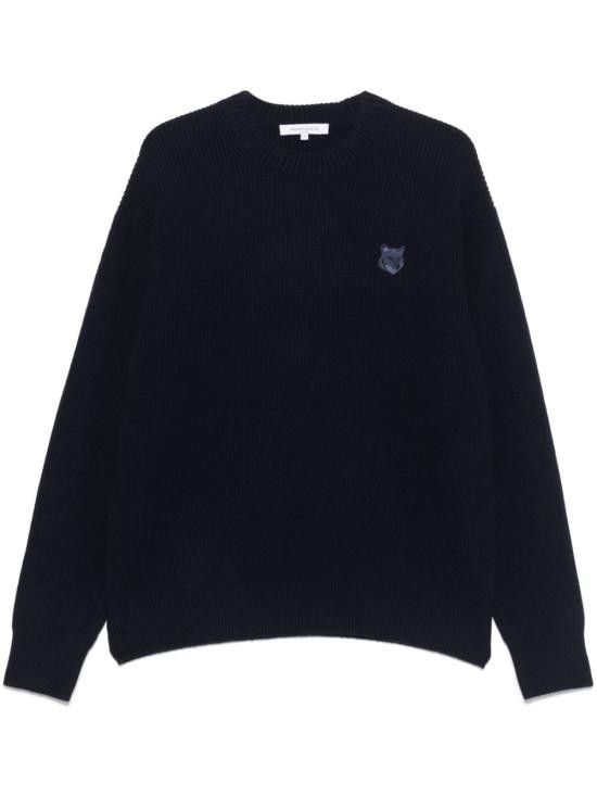 Maison Kitsune MAISON KITSUNE Men Sweater LM00818 KT1093P476 Blue Size US XL / EU 56 / 4 - 1 Thumbnail