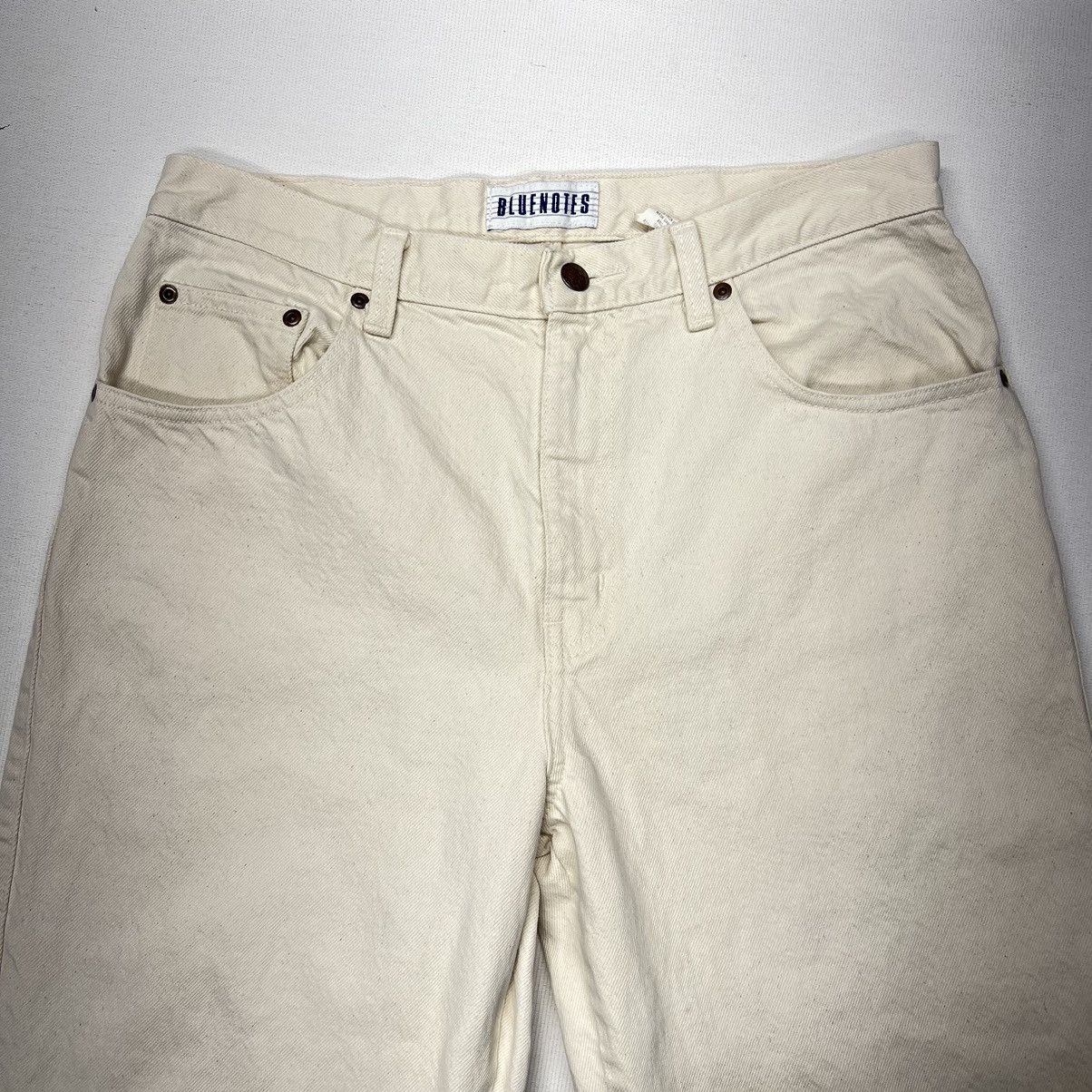 Vintage VTG Bluenotes Jeans Straight Beige Tan Pants Denim Workwear Size US 34 / EU 50 - 4 Thumbnail