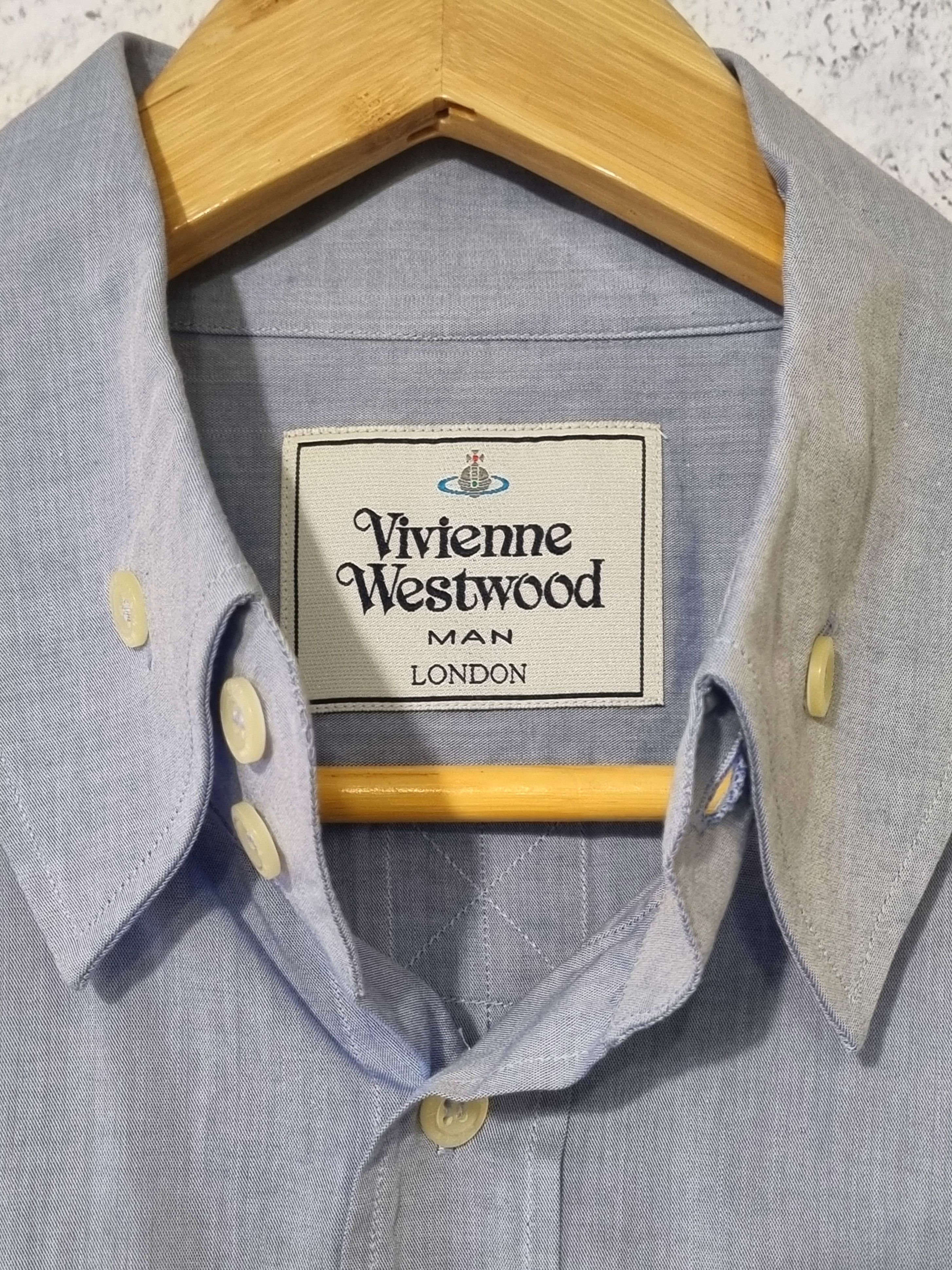 Vivienne Westwood Vivienne Westwood Embroidered Logo Button Up Shirt Size US XXL / EU 58 / 5 - 5 Thumbnail