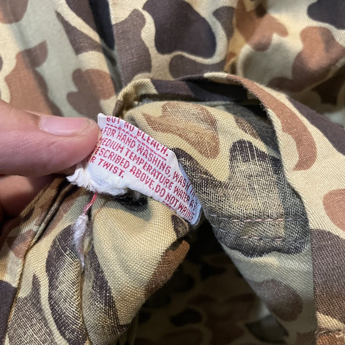 Vintage Vtg 80s Red Head Duck Camo Hunting Over Shirt Jacket Size US L / EU 52-54 / 3 - 11 Thumbnail