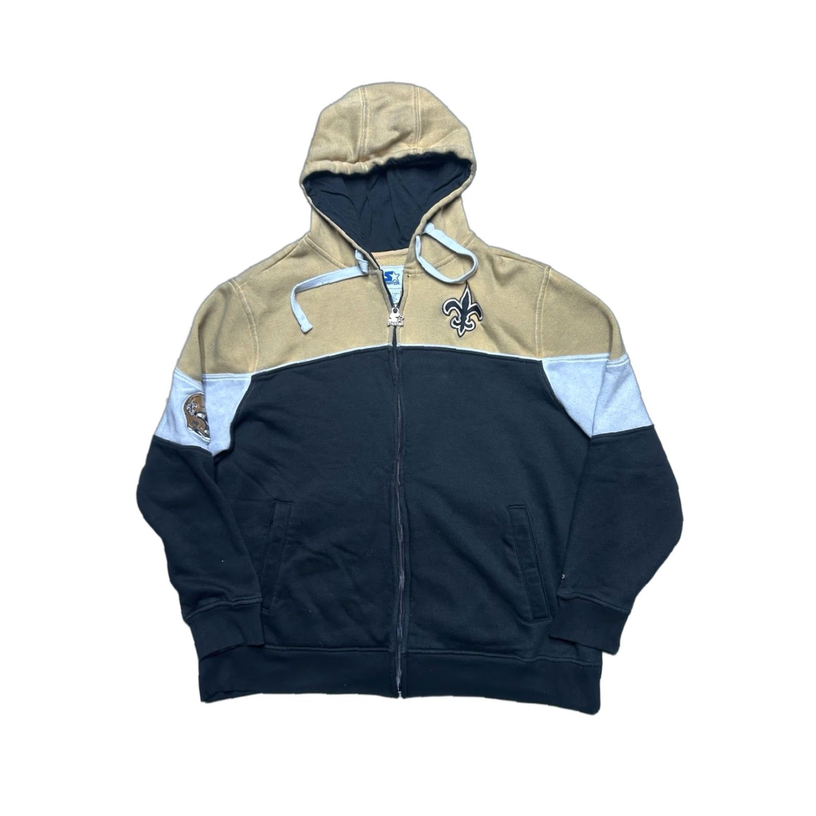 Starter Starter full zip hoodie sweatshirt New Orleans Saints football NFL men’s 3XL Size US XXL / EU 58 / 5 - 1 Thumbnail