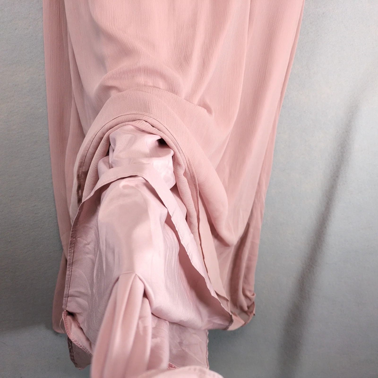 Other Azazie Rebecca Dusty Rose Chiffon Floor-Length Dress Gown 10 Size L / US 10 / IT 46 - 10 Thumbnail
