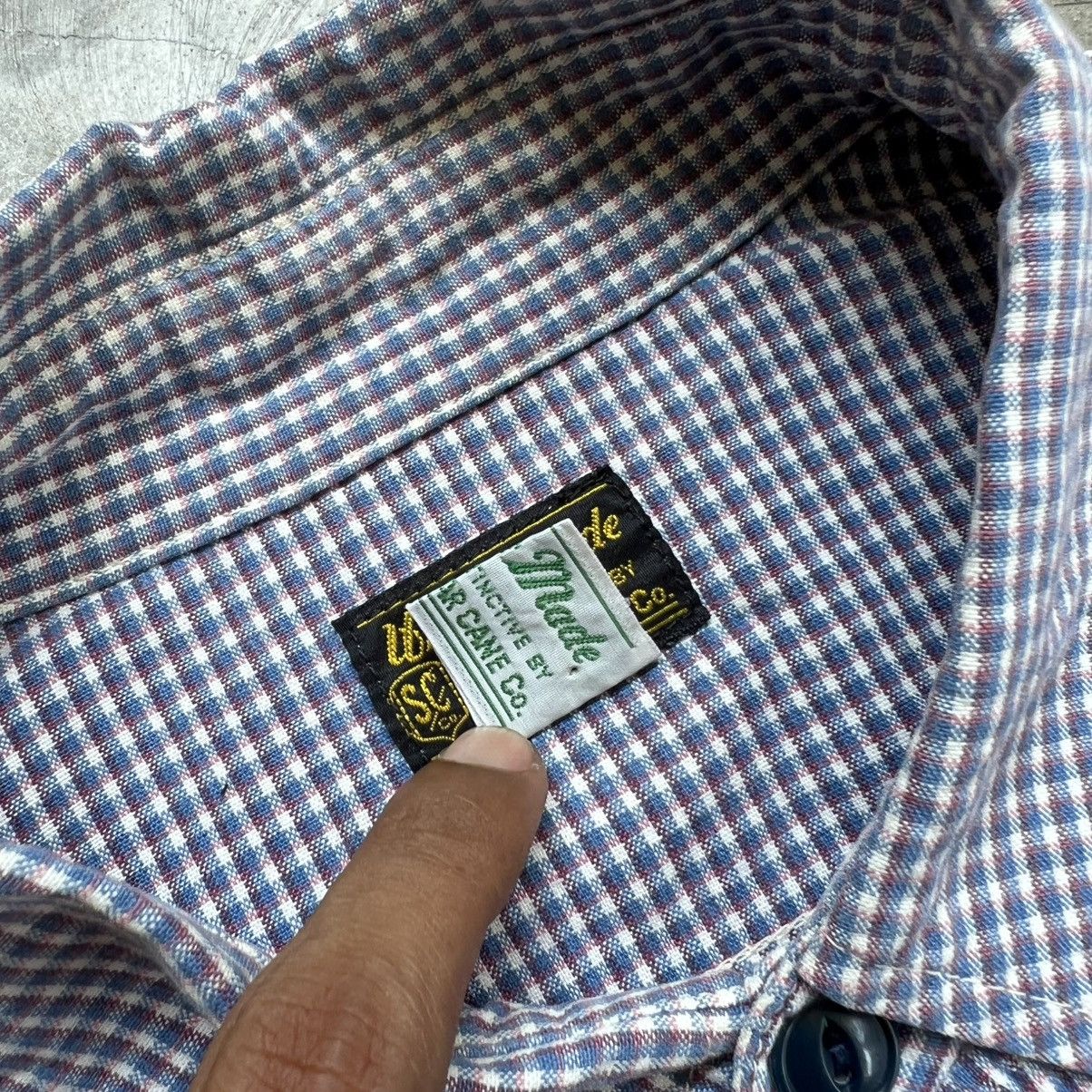 Sugar Cane 2000s Sugar Cane Work Wear Gingham Button Longsleeve Shirt Size US XL / EU 56 / 4 - 5 Thumbnail