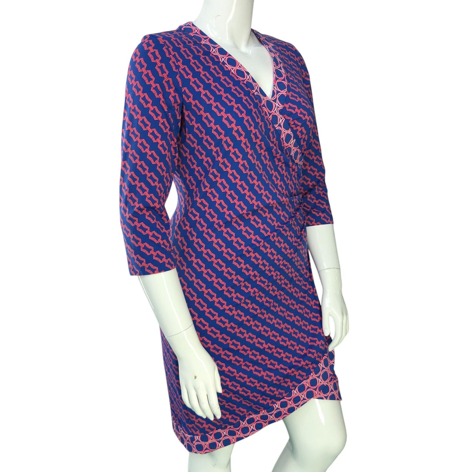 J.McLaughlin J McLaughlin Size L Dress Faux Wrap Catalina Cloth Tulip Hem Size L / US 10 / IT 46 - 10 Thumbnail