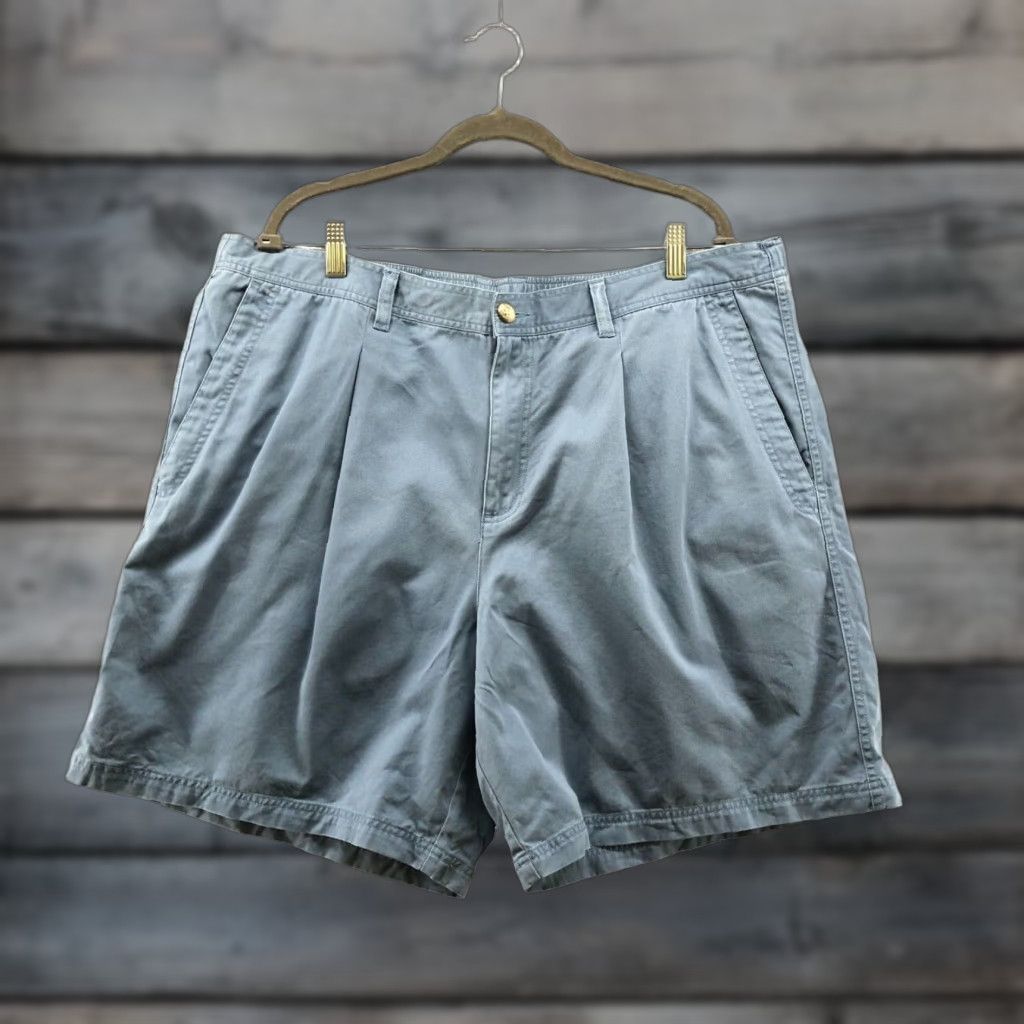 Vintage Columbia Mens XL Shorts Casual Chino 8" Relaxed Fit Blue Cotton Spring Summer Outdoor Size US 36 / EU 52 - 1 Thumbnail