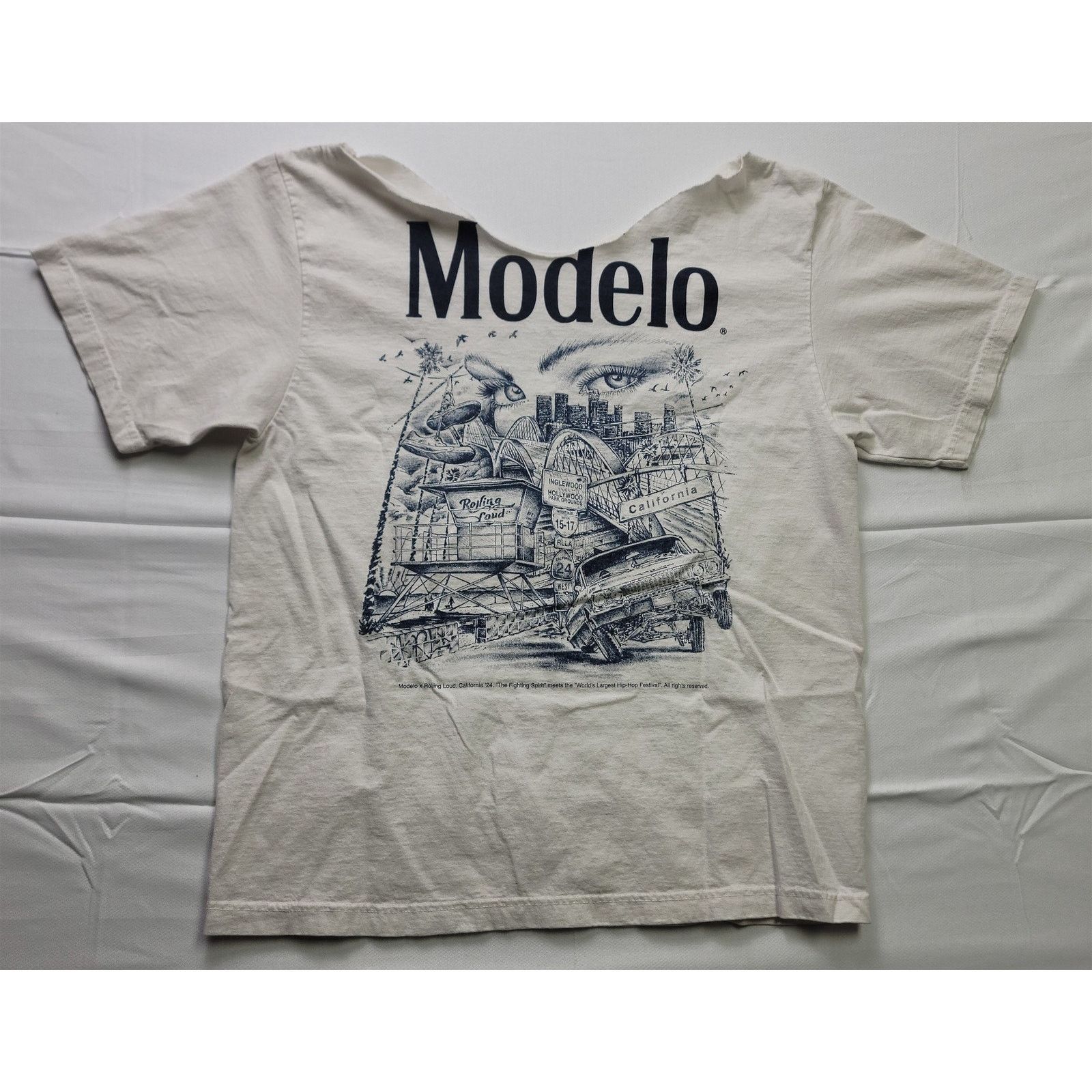 Other Modelo x Rolling Loud LA 2024 Women's Loose T-Shirt Large Size L / US 10 / IT 46 - 1 Thumbnail