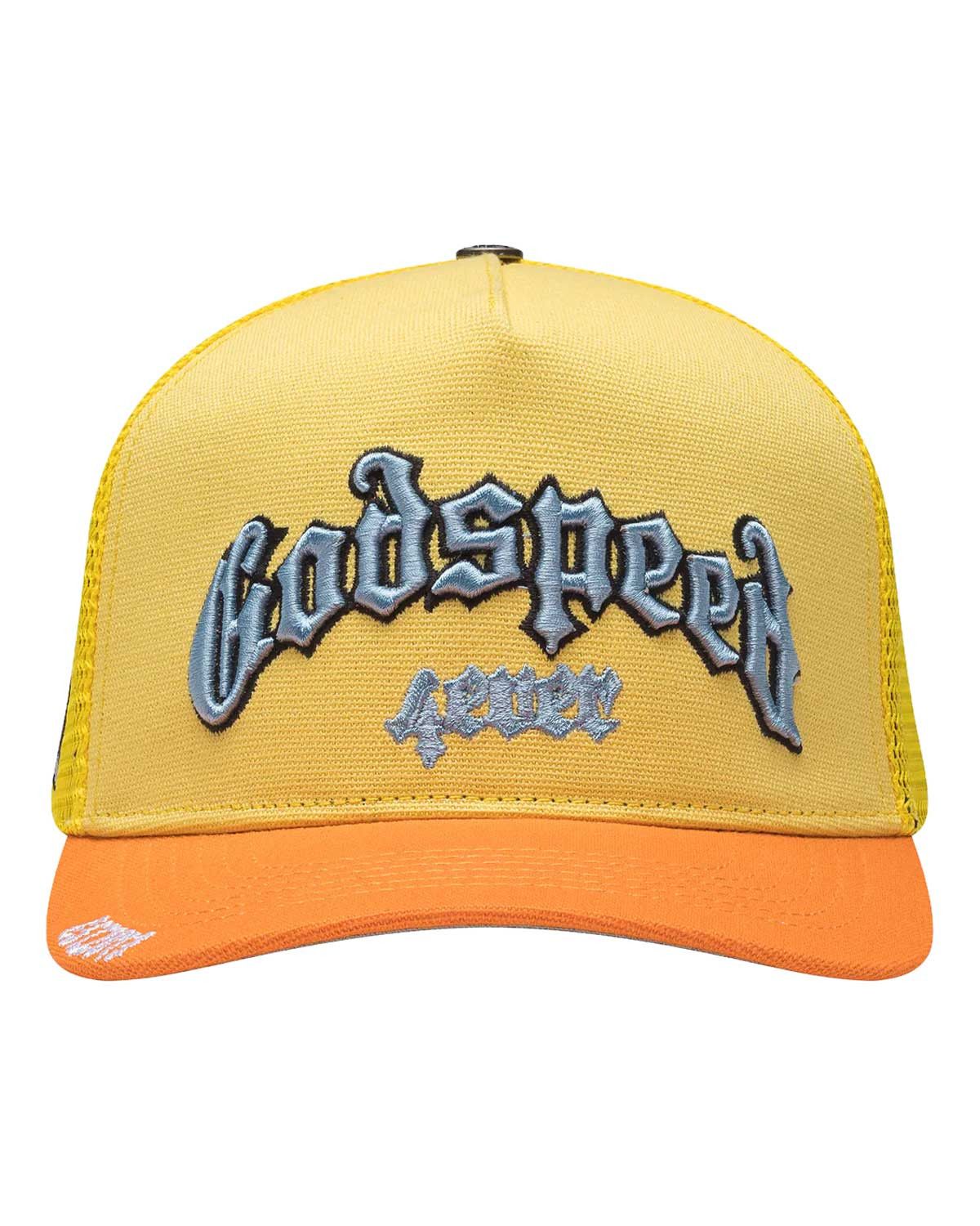 Godspeed Forever Trucker Hat Yellow/Orange Size ONE SIZE - 1 Thumbnail