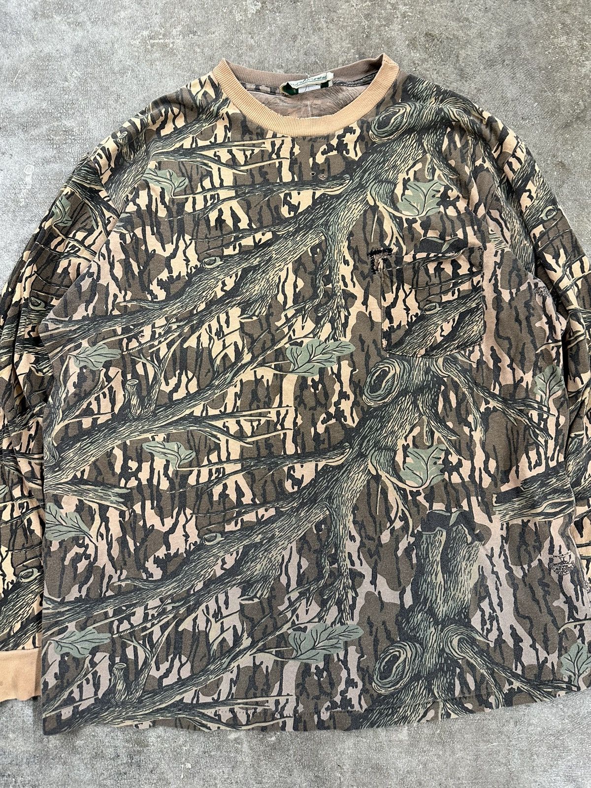 Mossy Oaks Vintage 90s Mossy Oak Original Camo LS Pocket T-Shirt Size US XL / EU 56 / 4 - 3 Thumbnail