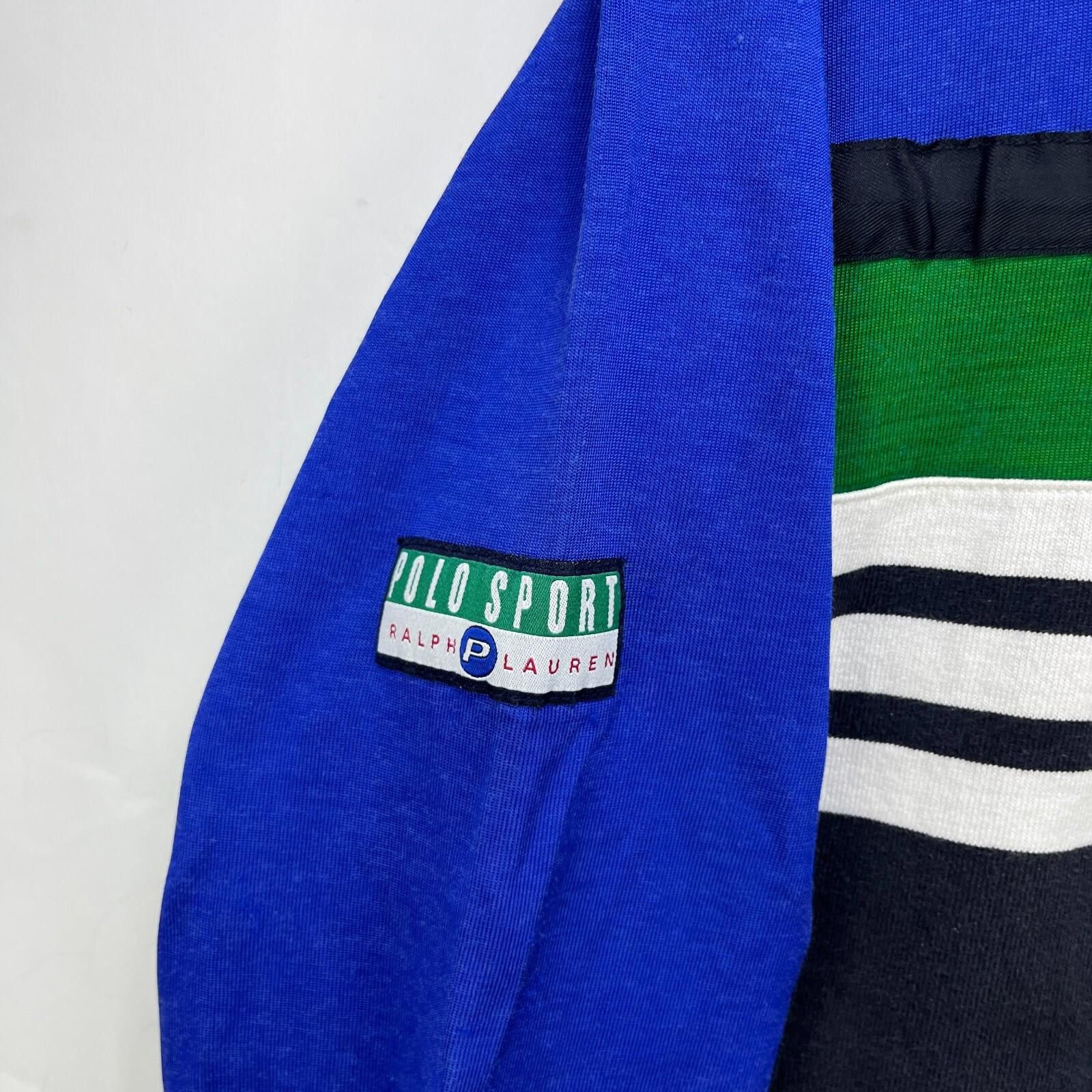Other Vintage 90s Polo Sport Ralph Lauren Pepsi Rugby Shirt Large Size US L / EU 52-54 / 3 - 4 Thumbnail