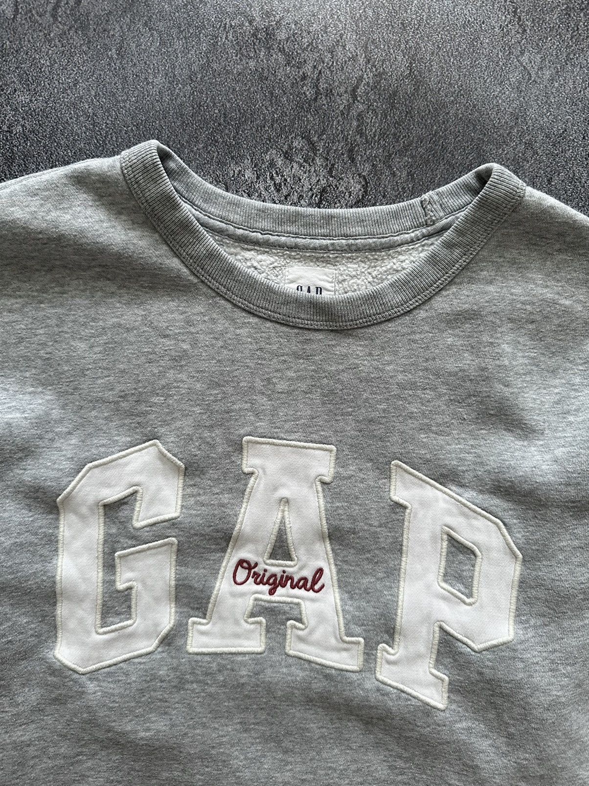 Gap 🌪️ Vintage 90s GAP Big Embroidered Logo Sweatshirt Sweater Size US L / EU 52-54 / 3 - 4 Thumbnail