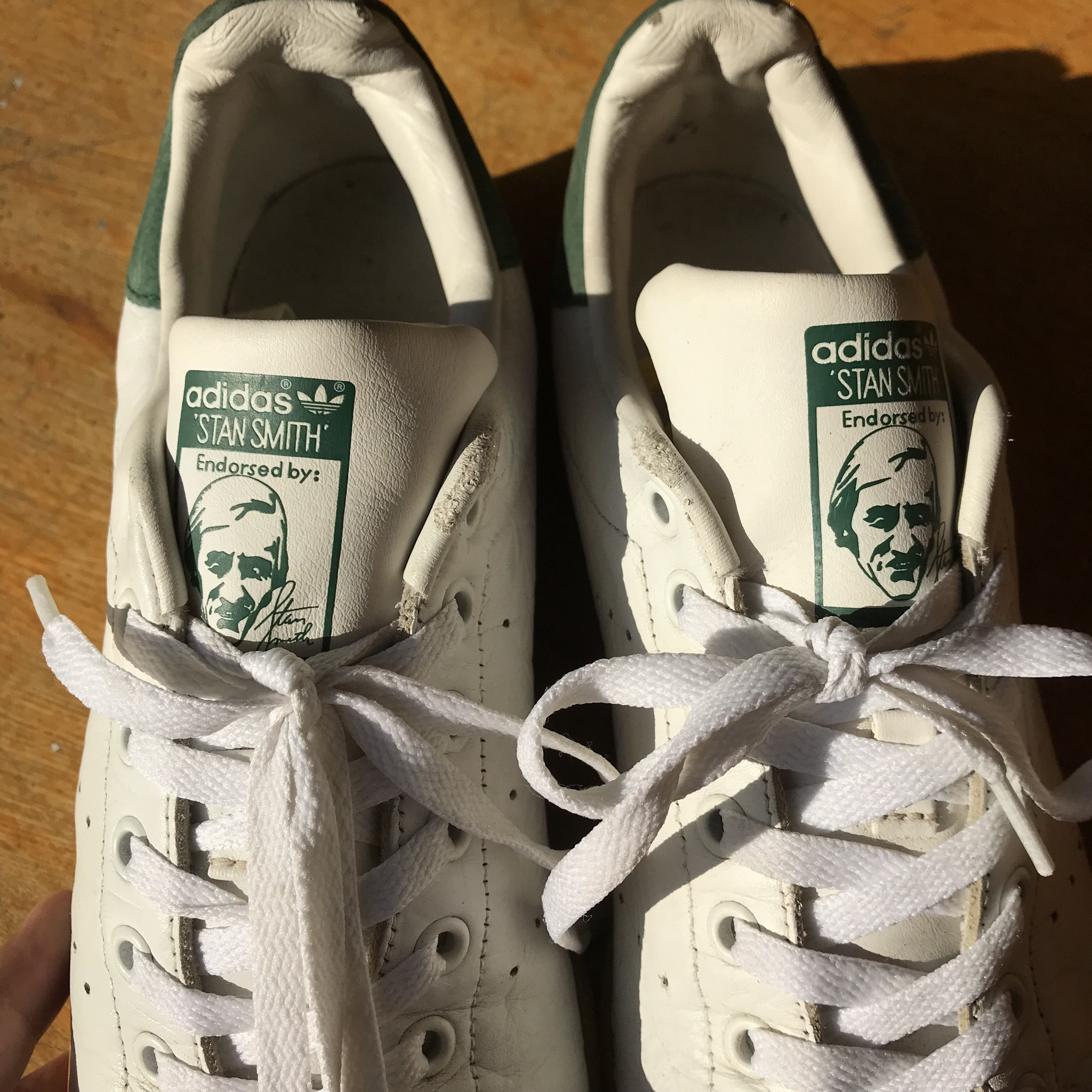 Adidas Adidas Originals Stan Smith Iconic White green heltab 42 2/3 Size US 9.5 / EU 42-43 - 5 Thumbnail