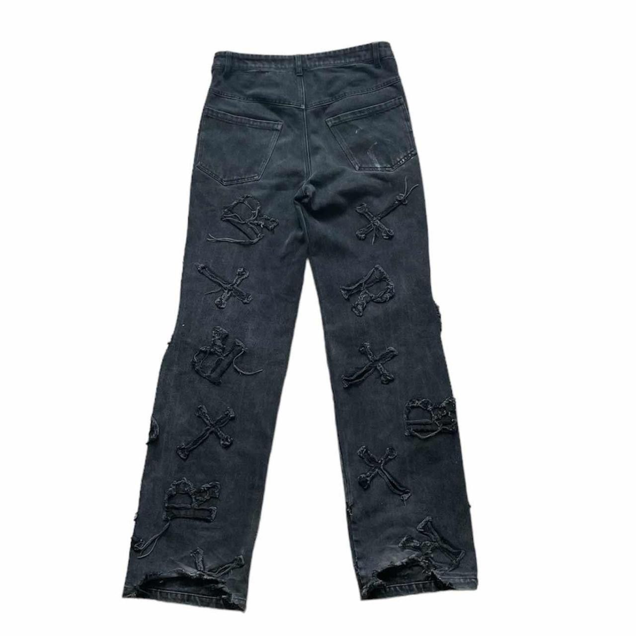 Racer Worldwide Racer Worldwide Black Patch Denim Size - M (30) Size US 30 / EU 46 - 2 Thumbnail