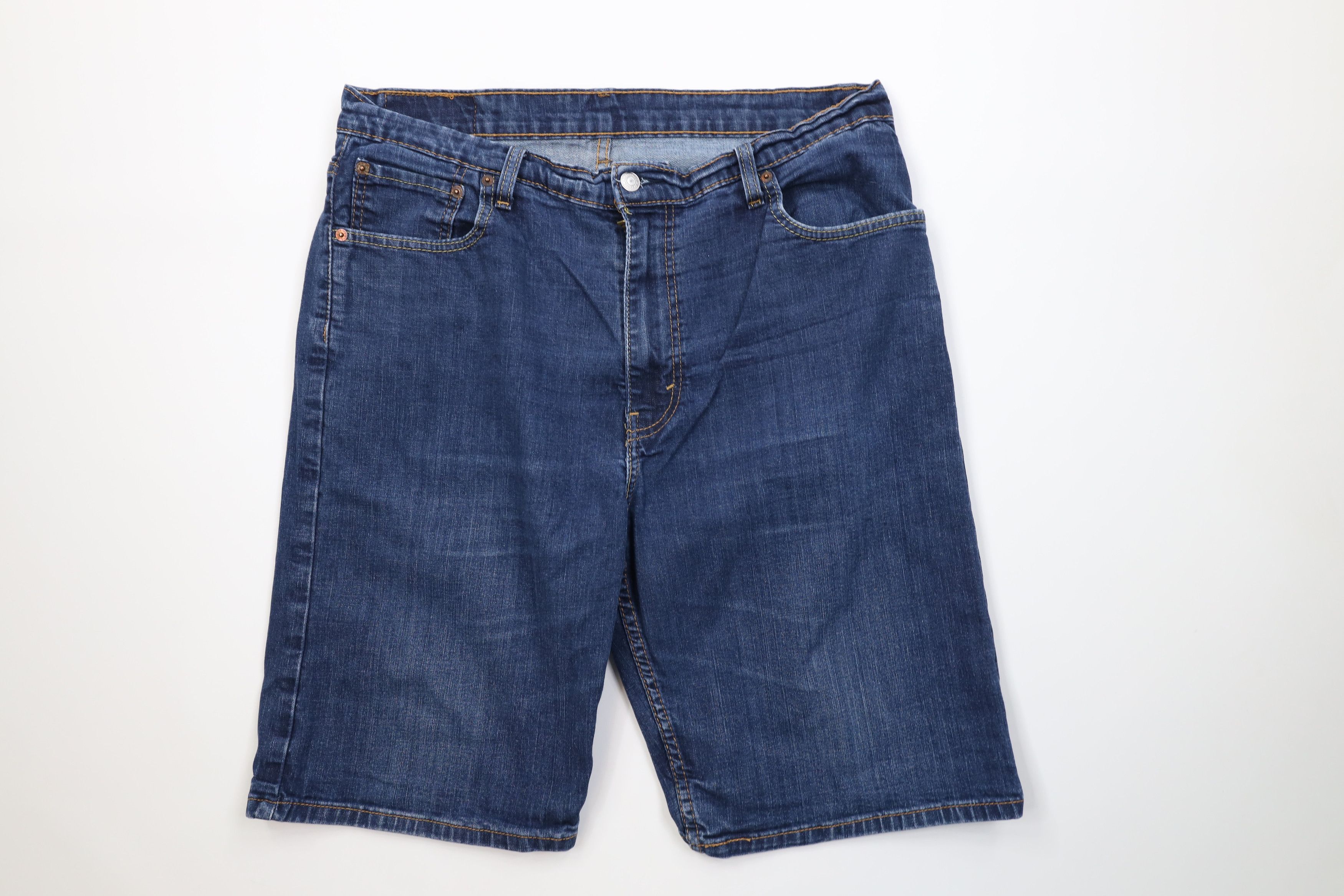 Levi's Vintage Y2K Levis 569 Loose Fit Denim Jean Shorts Jorts Blue Size US 36 / EU 52 - 1 Thumbnail