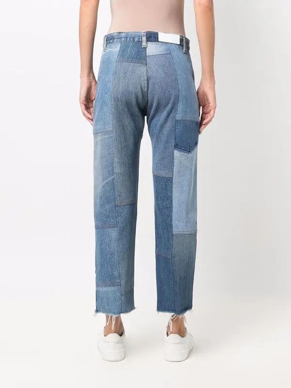 RE/DONE o1mle0425 705 Patched Jeans in Blue Size 25" / US 0 / IT 36 - 4 Thumbnail
