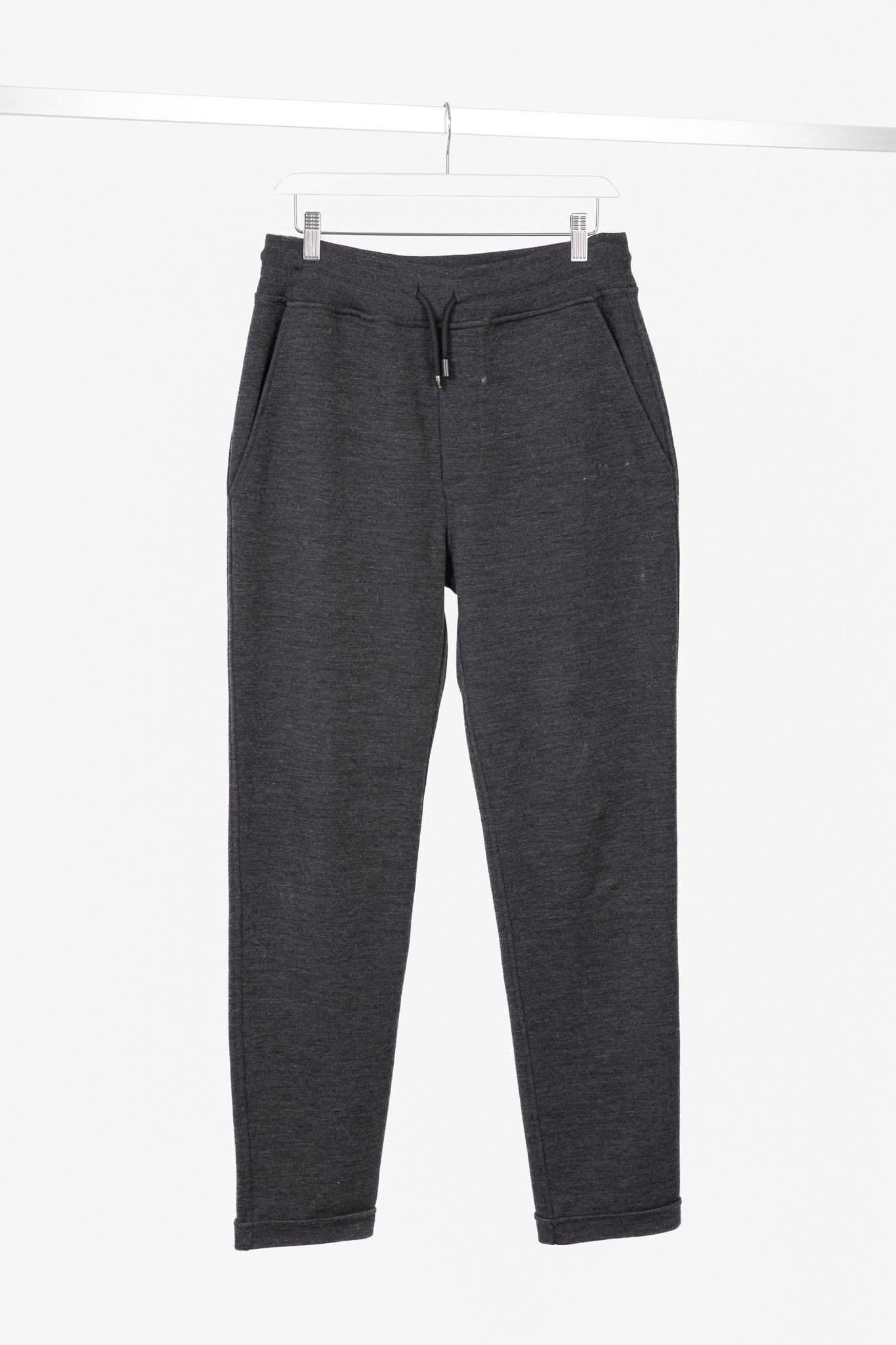 Other ISAIA Dark Grey Wool & Cotton Drawstring Trackpants Size 29" - 1 Thumbnail